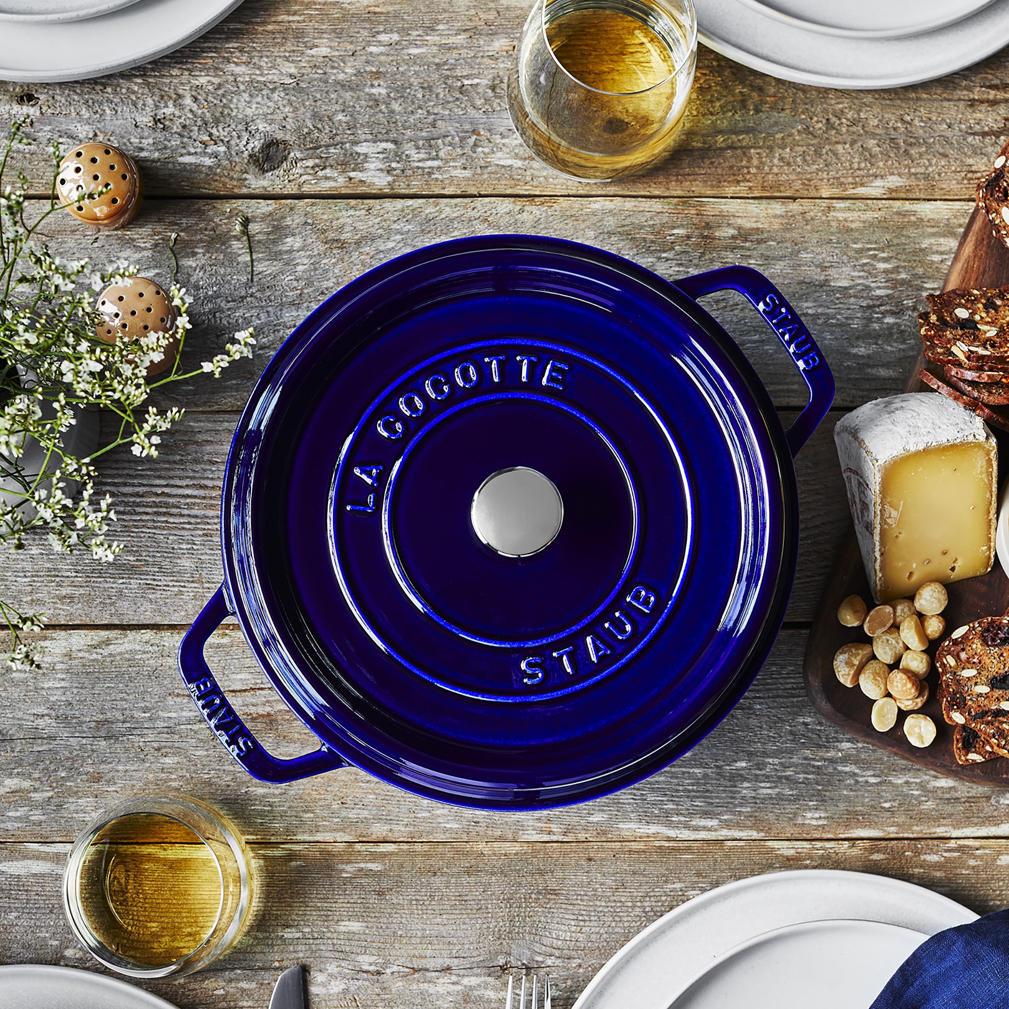 Staub Enameled Cast Iron Round Dutch Oven