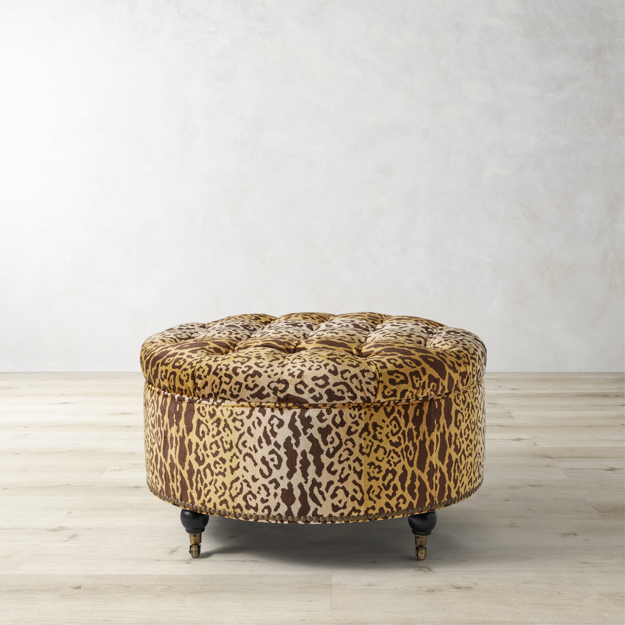 Soho Tufted Round Storage Ottoman (36