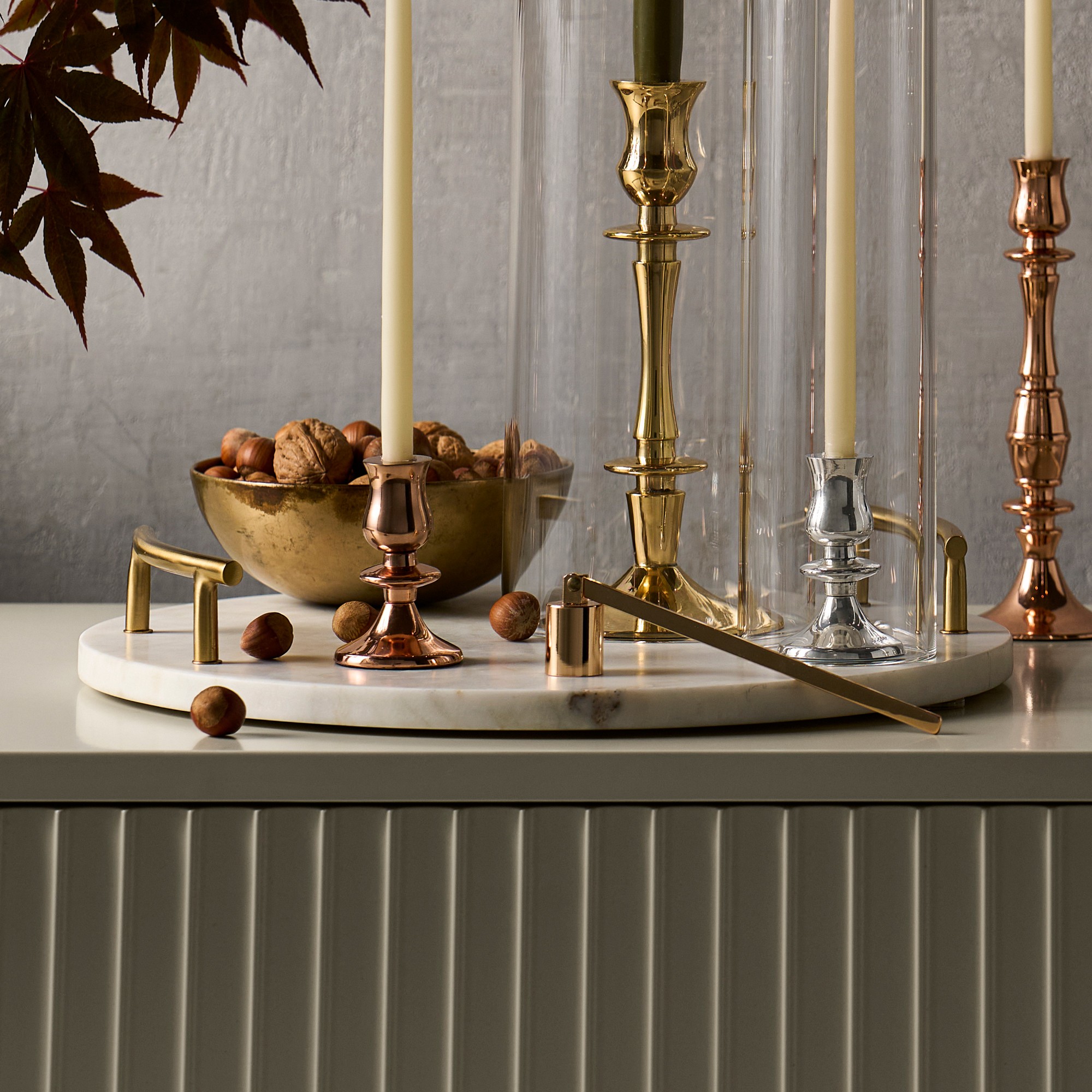 Heirloom Silver Tiny Taper Holders