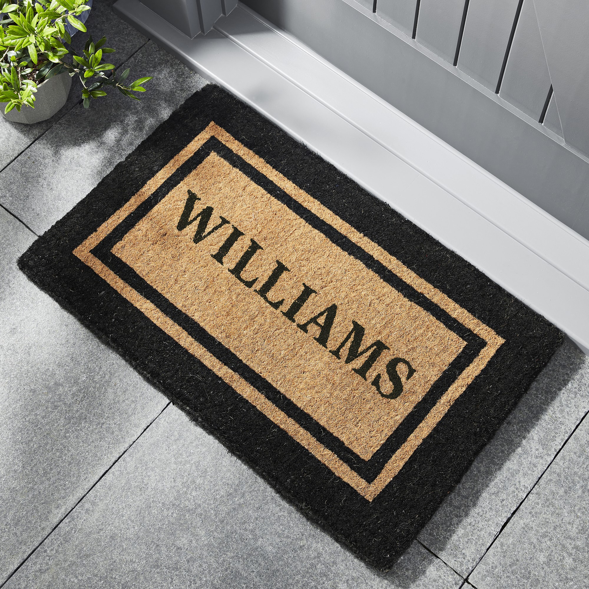 Personalized Double Border Doormat