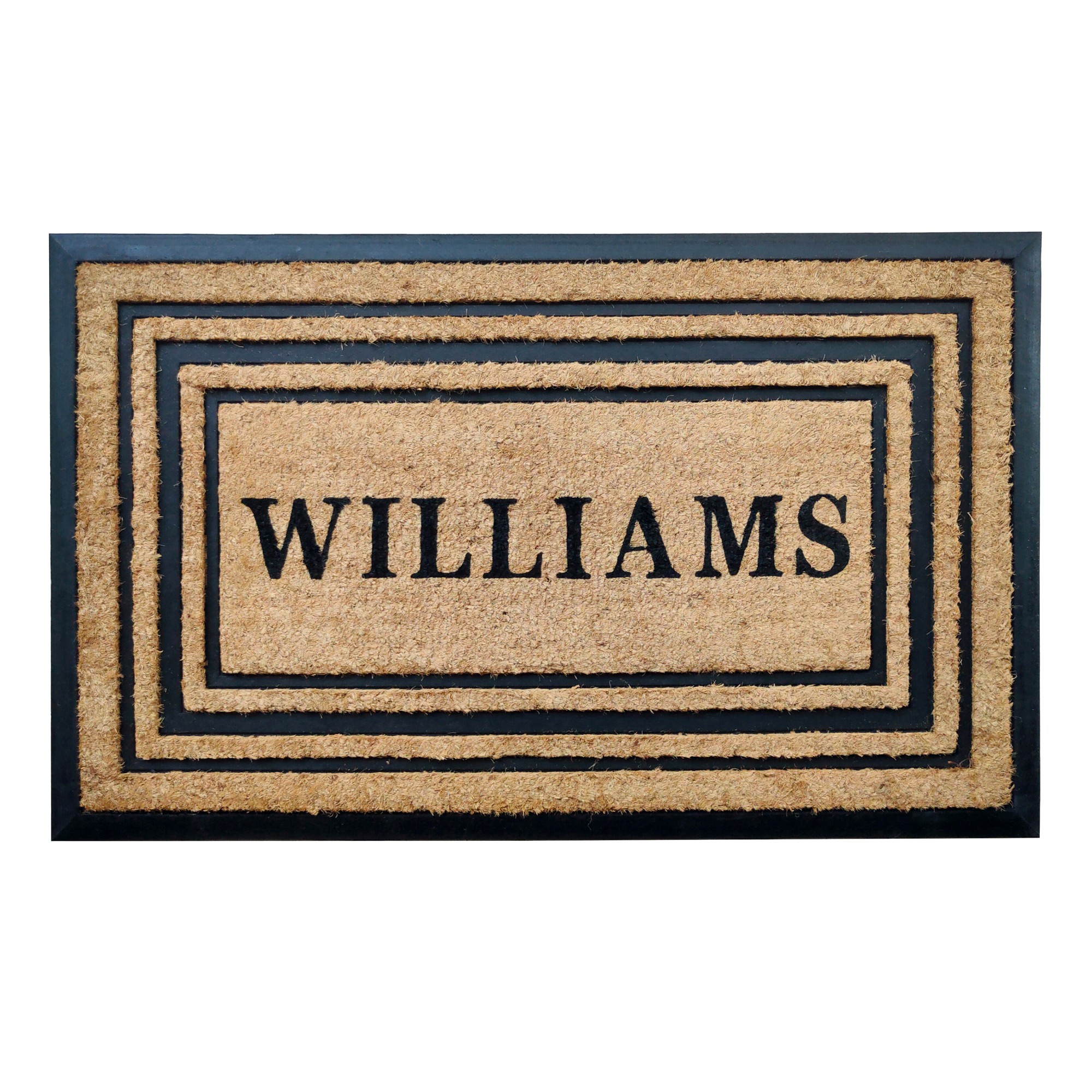 Williams Sonoma Triple Picture Frame Doormat, 22x36
