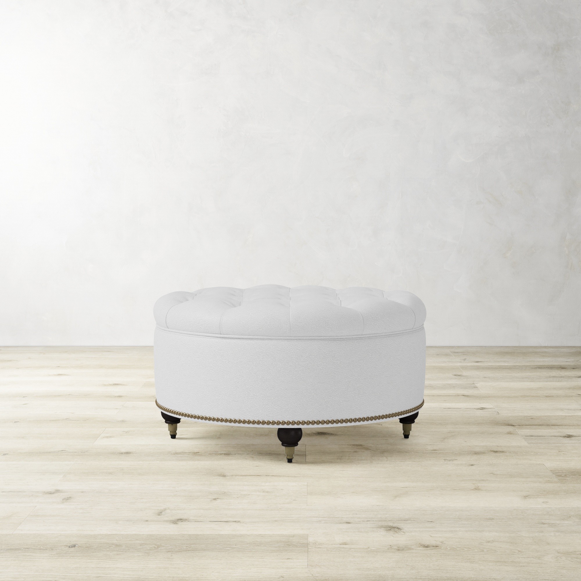 Soho Tufted Round Storage Ottoman (36