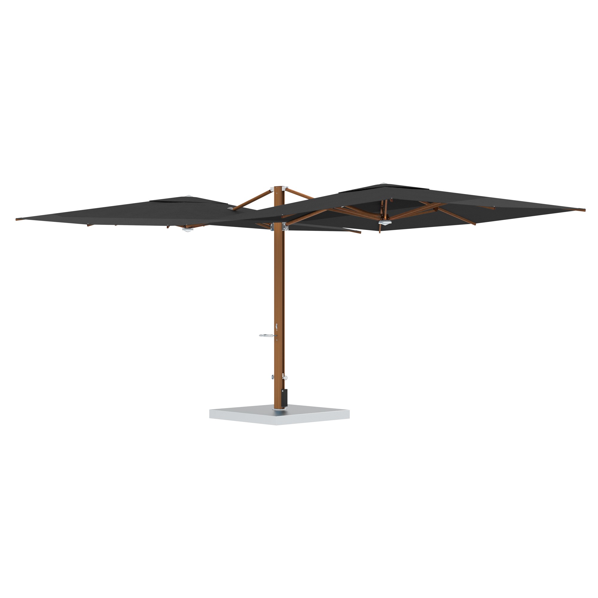 10' Sqaure Performance Dual Cantilever Umbrella