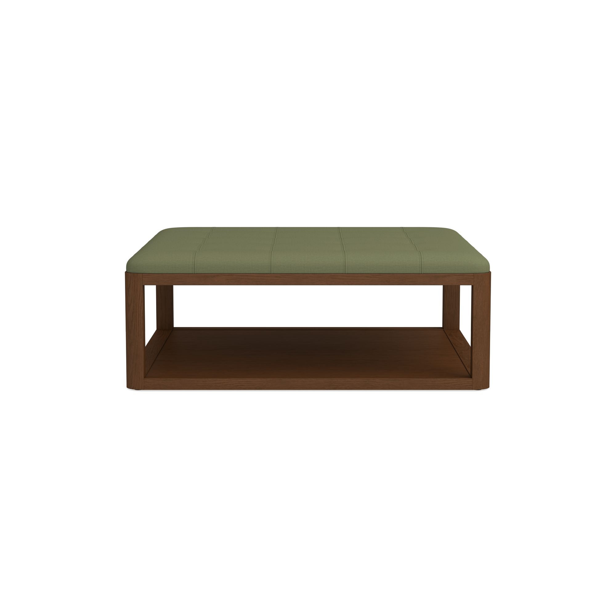 Porte Grid Tufted Rectangular Ottoman (48