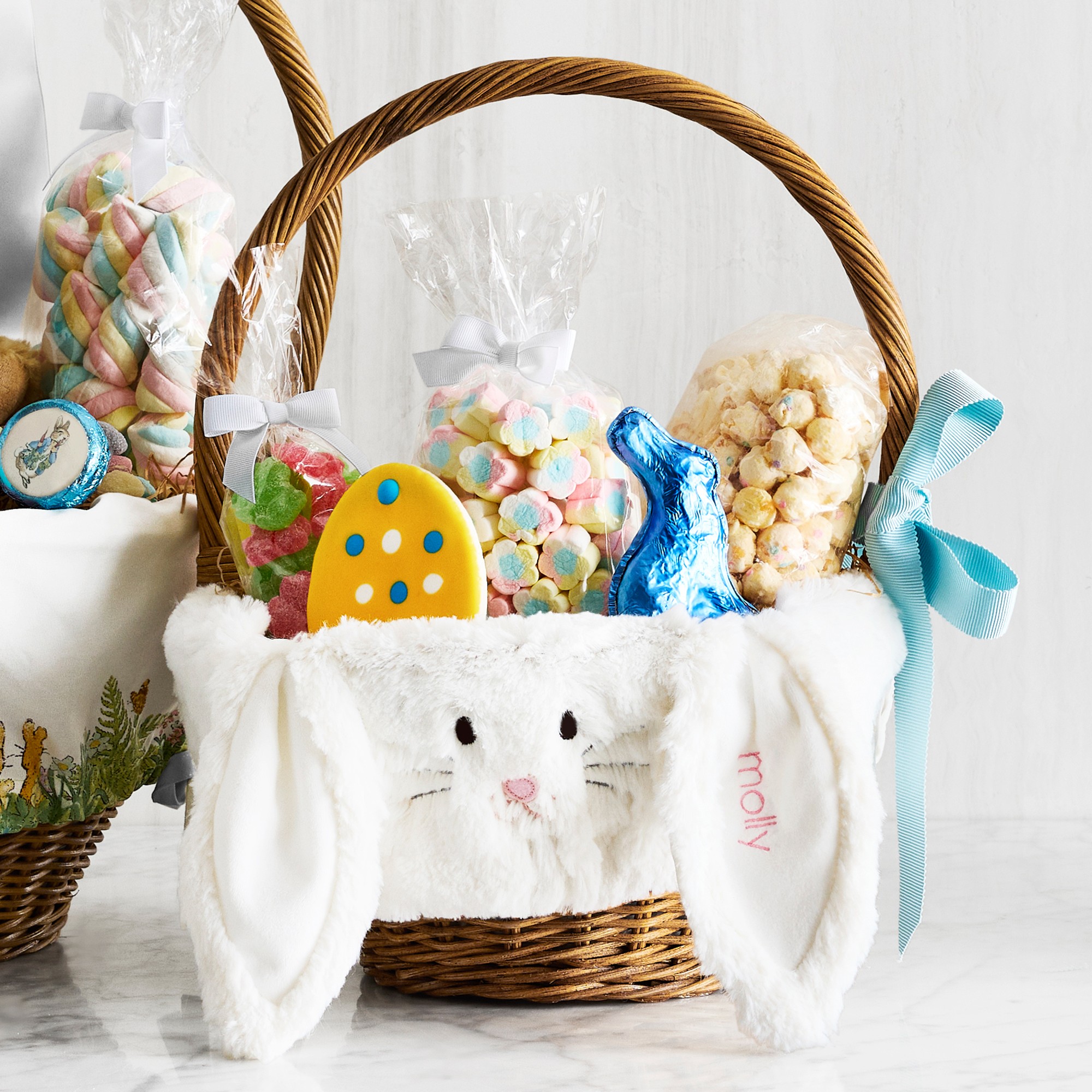 Pottery Barn Kids x Williams Sonoma Small Fur Bunny Easter Basket