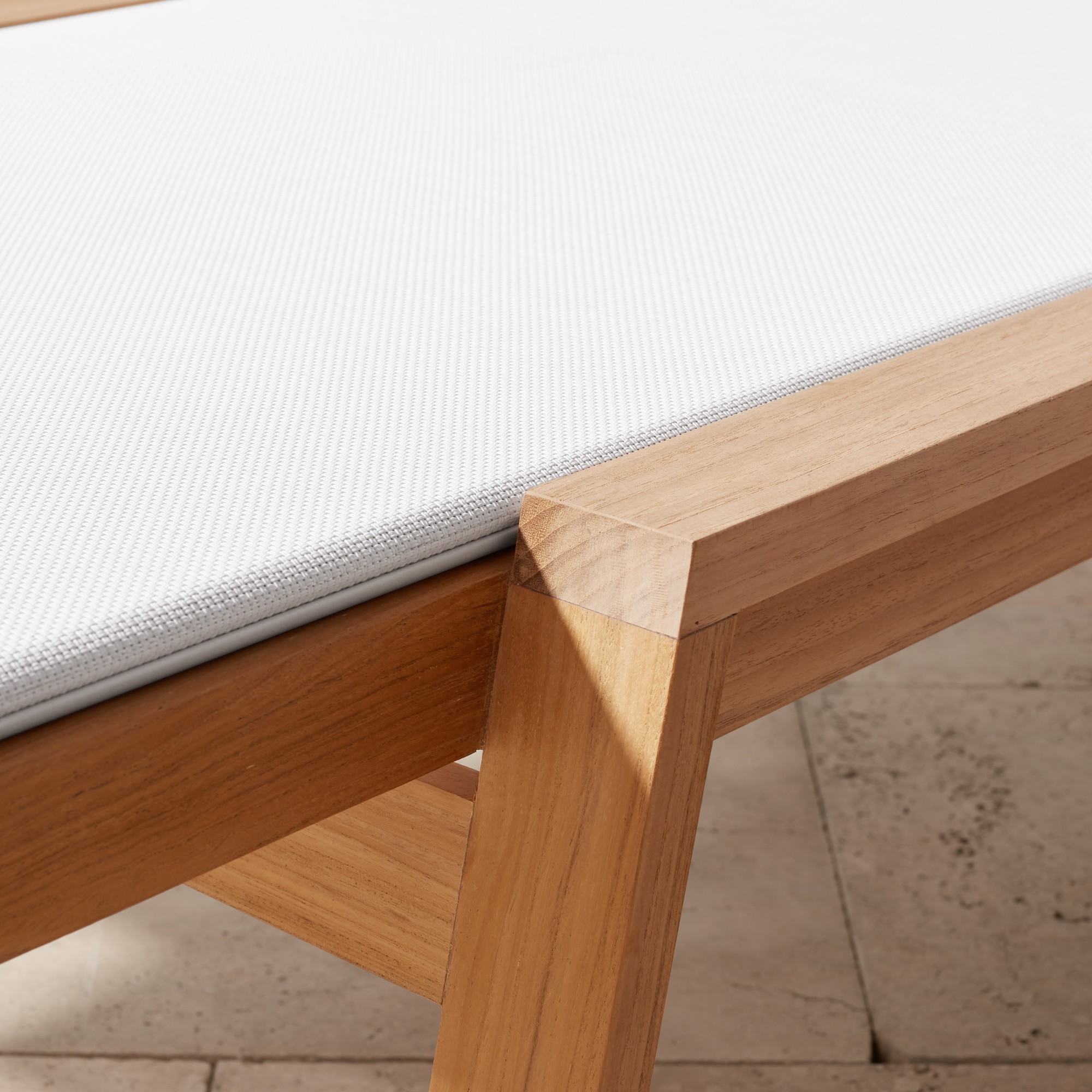 Santa Barbara Outdoor Natural Teak Chaise