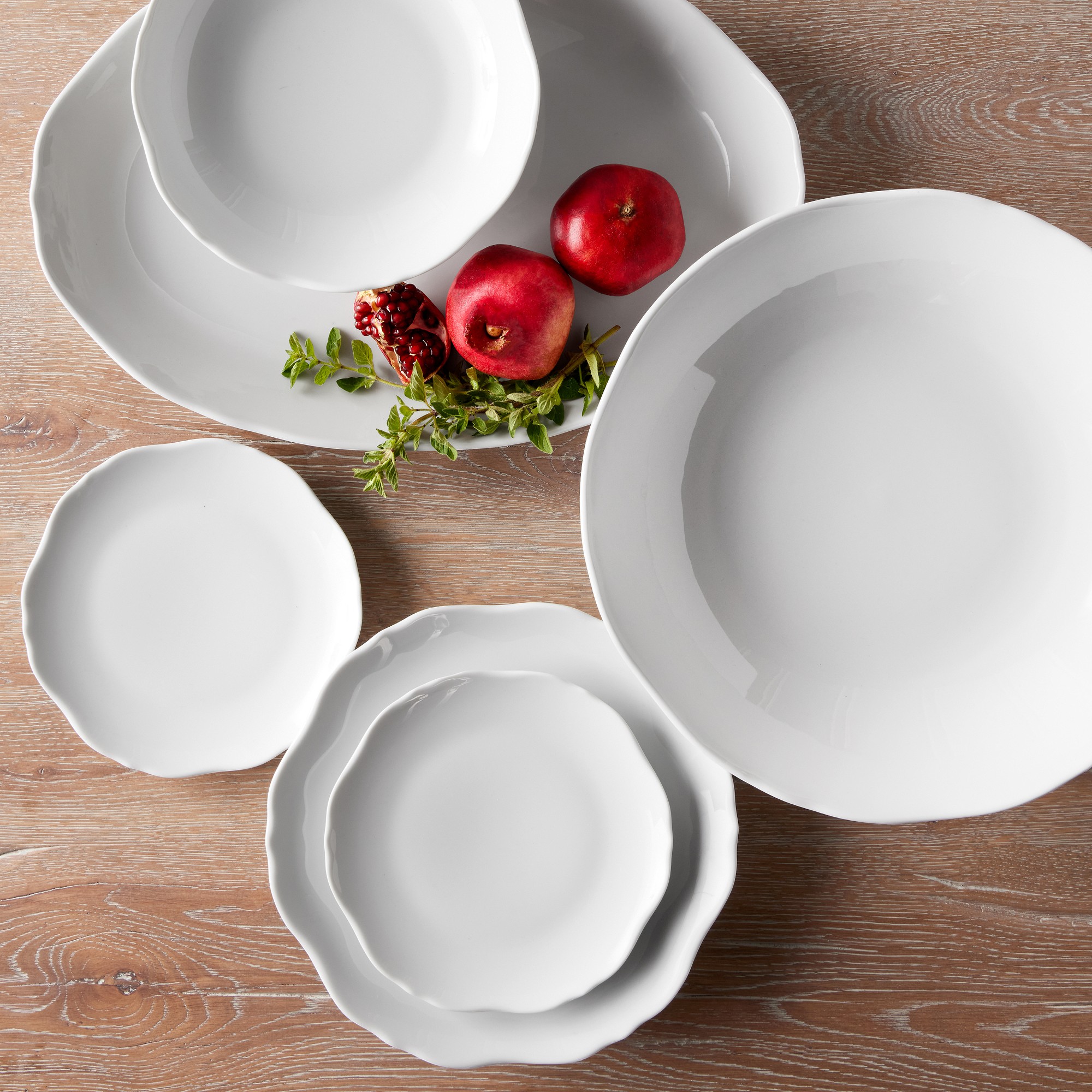 Pillivuyt Chantal Porcelain Salad Plates