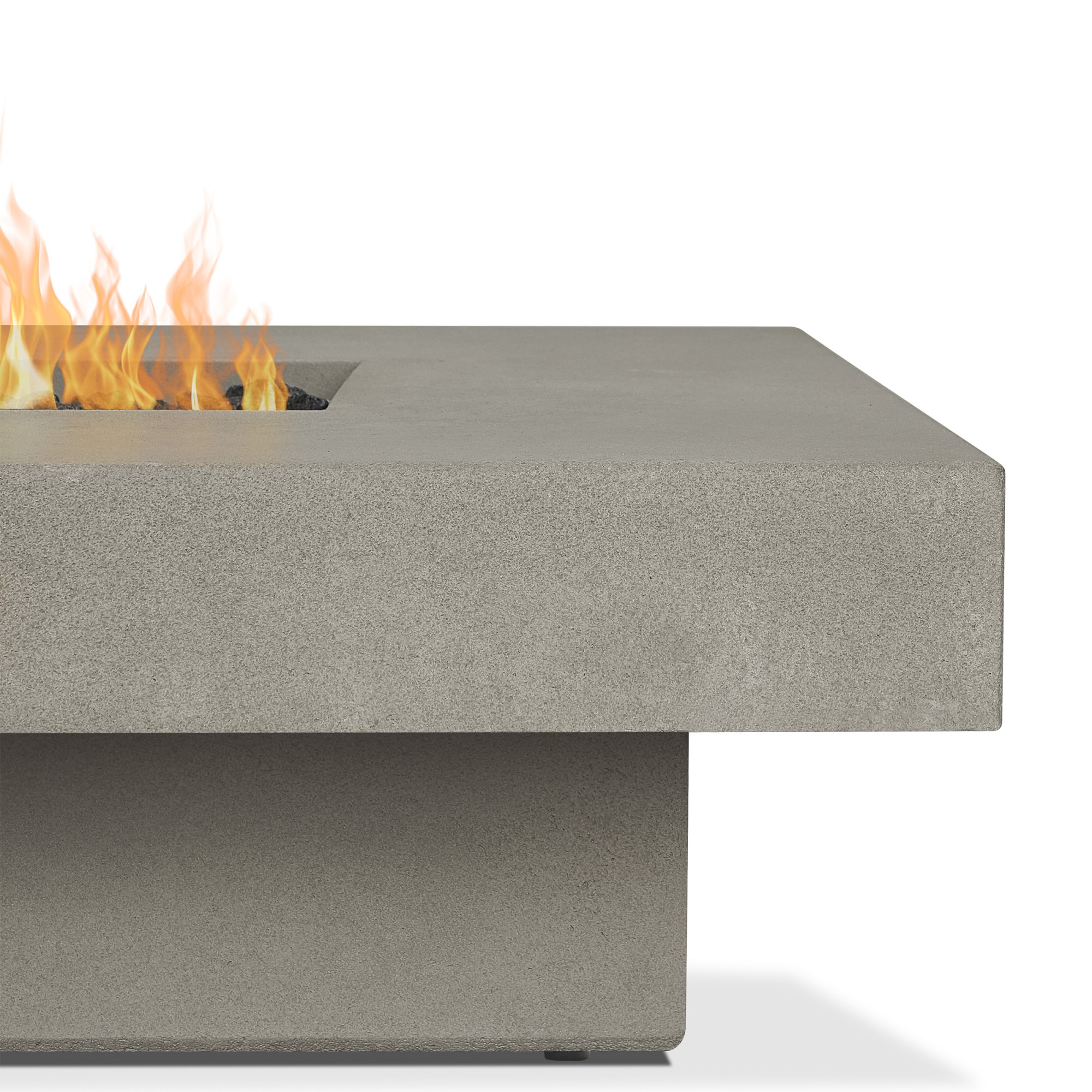 Novato Low Rectangle Propane Fire Table (60