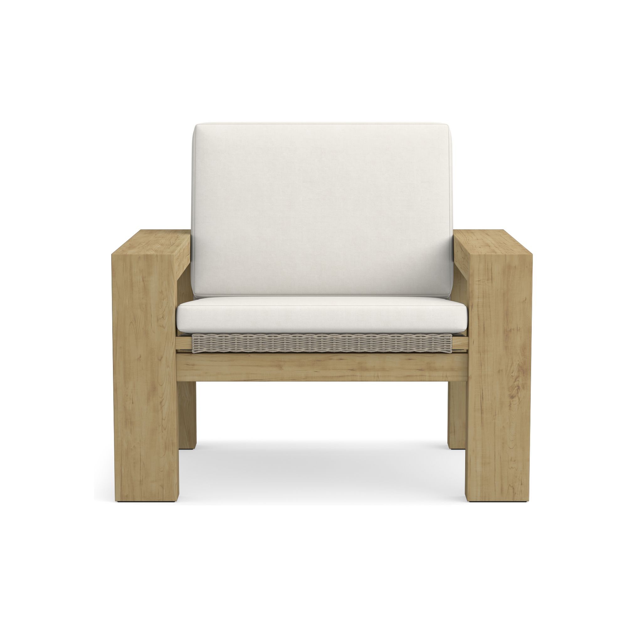 Larnaca Outdoor Teak x All-Weather-Weave Club Chair Cushions