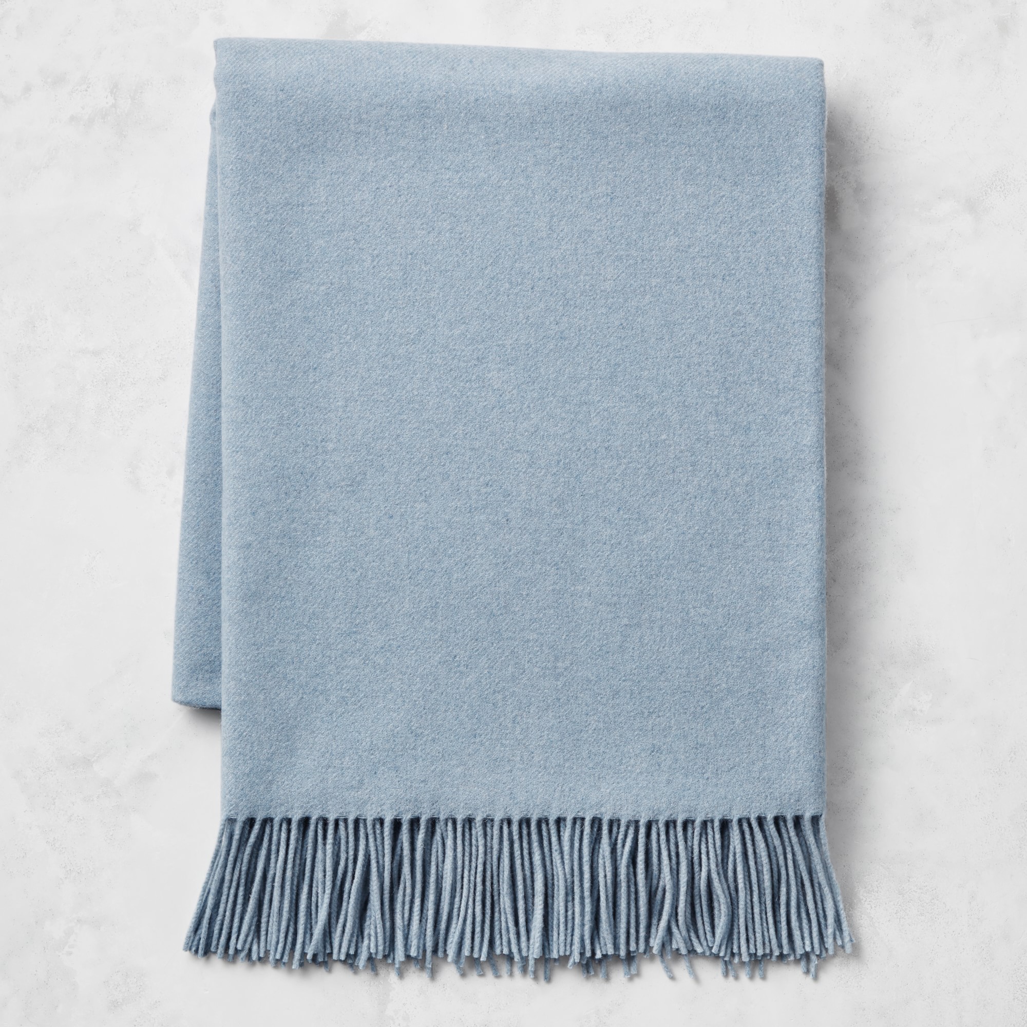 European Solid Grand Cashmere Throw