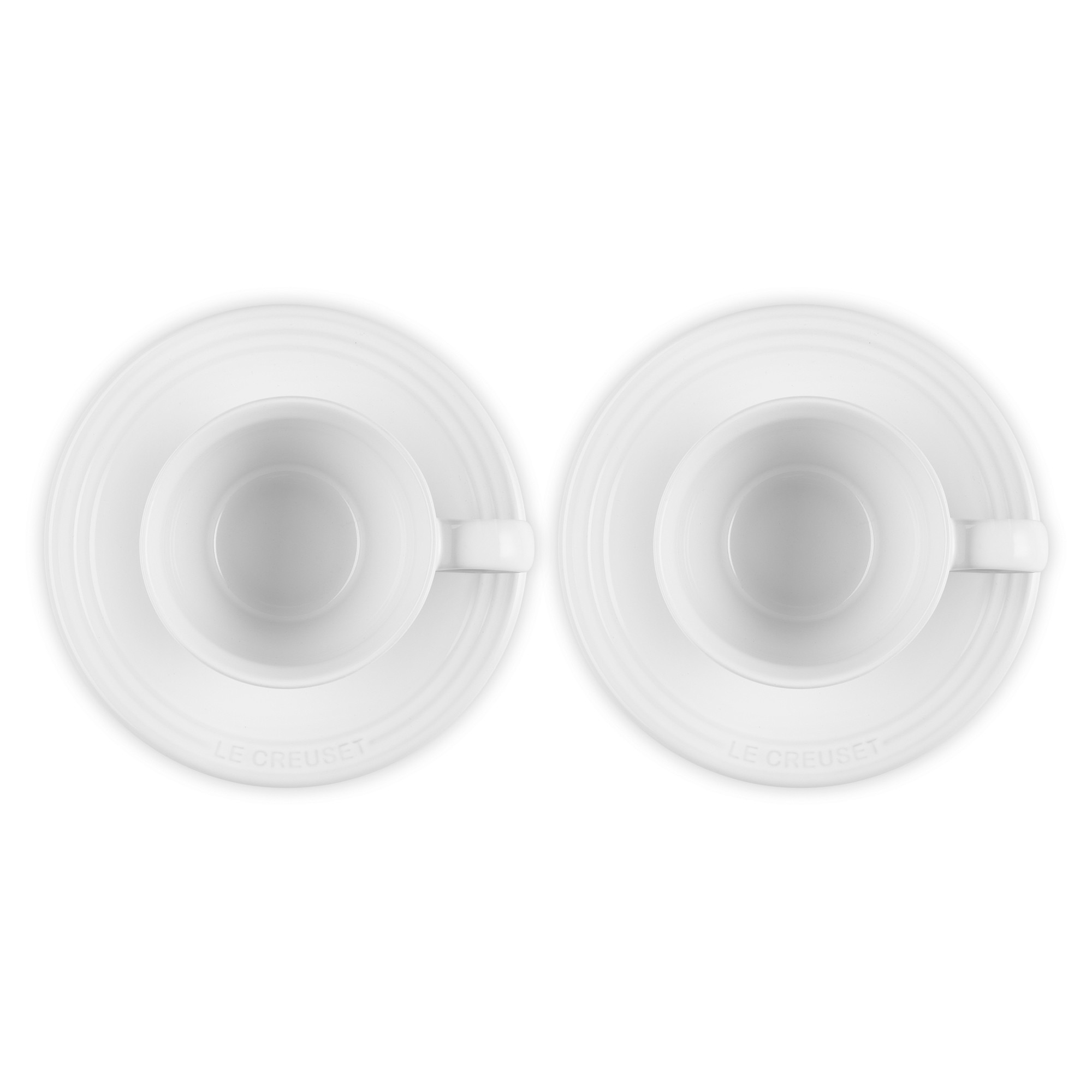 Le Creuset Cappuccino Cups & Saucers, Set of 2