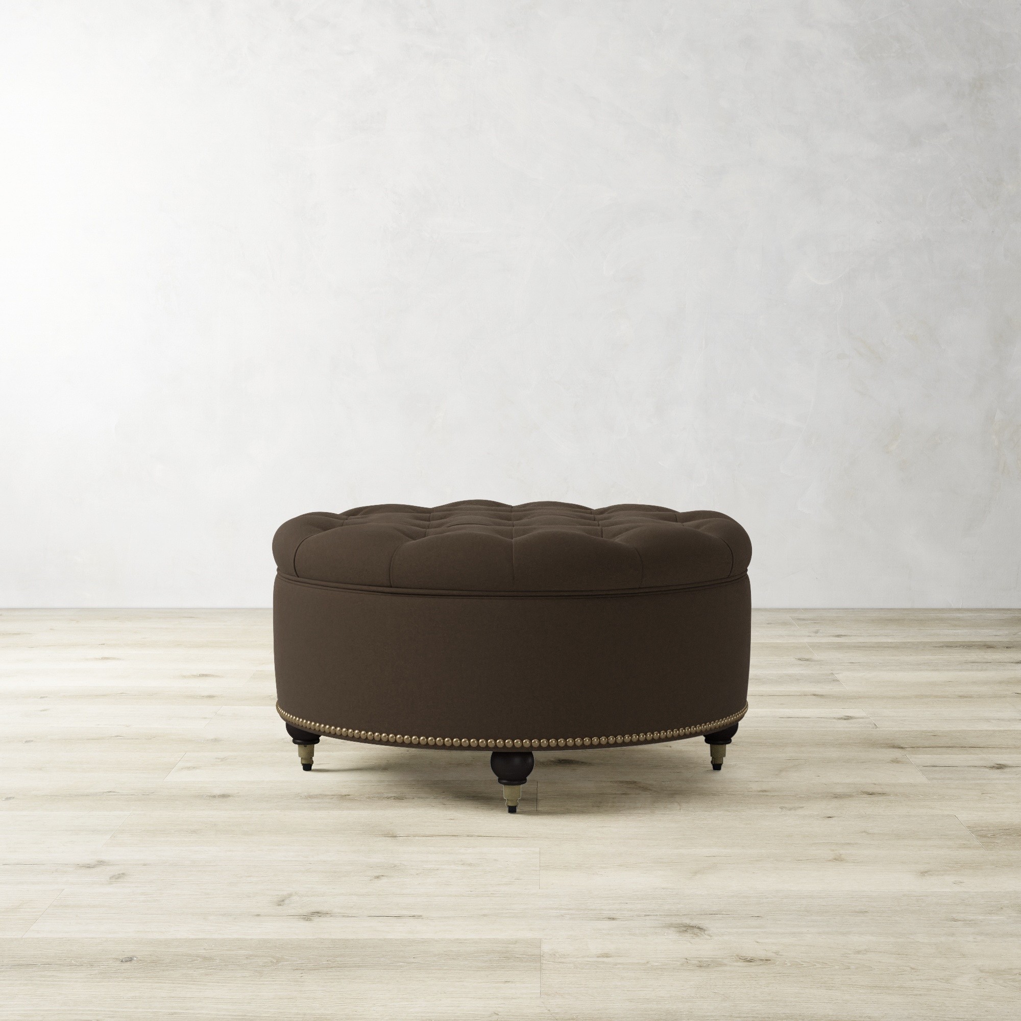 Soho Tufted Round Storage Ottoman (36