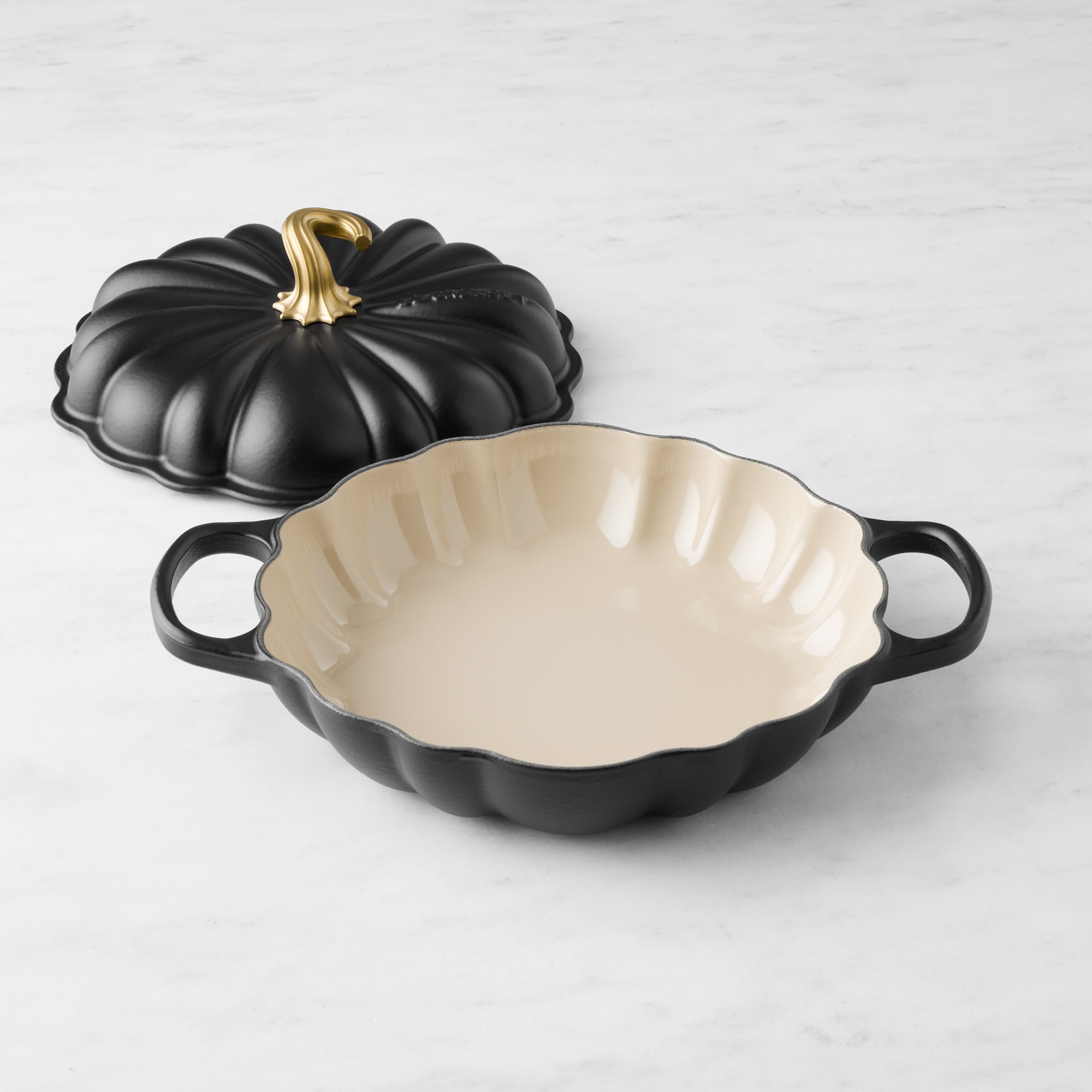 Le Creuset Enameled Cast Iron Pumpkin Braiser, 2 1/4-Qt.