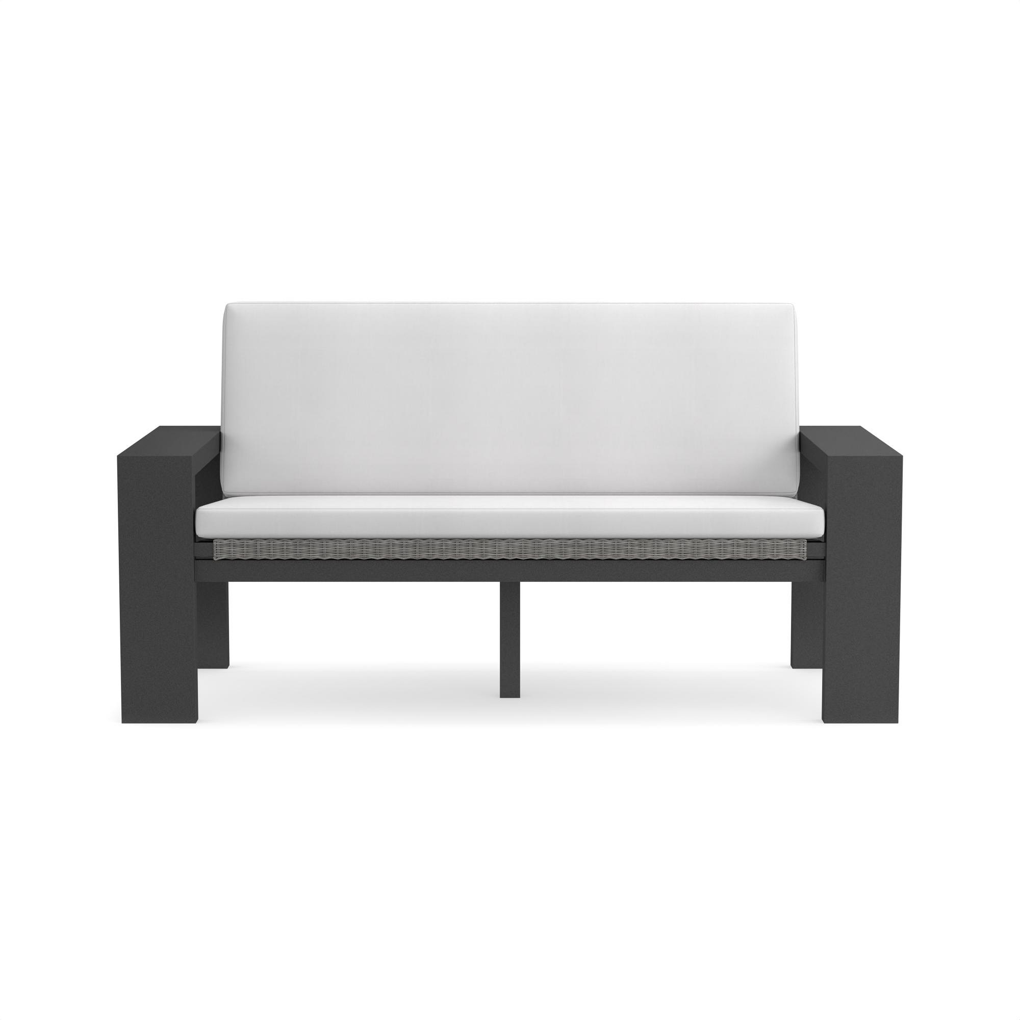 Larnaca Outdoor Metal All-Weather-Weave Loveseat Cushion