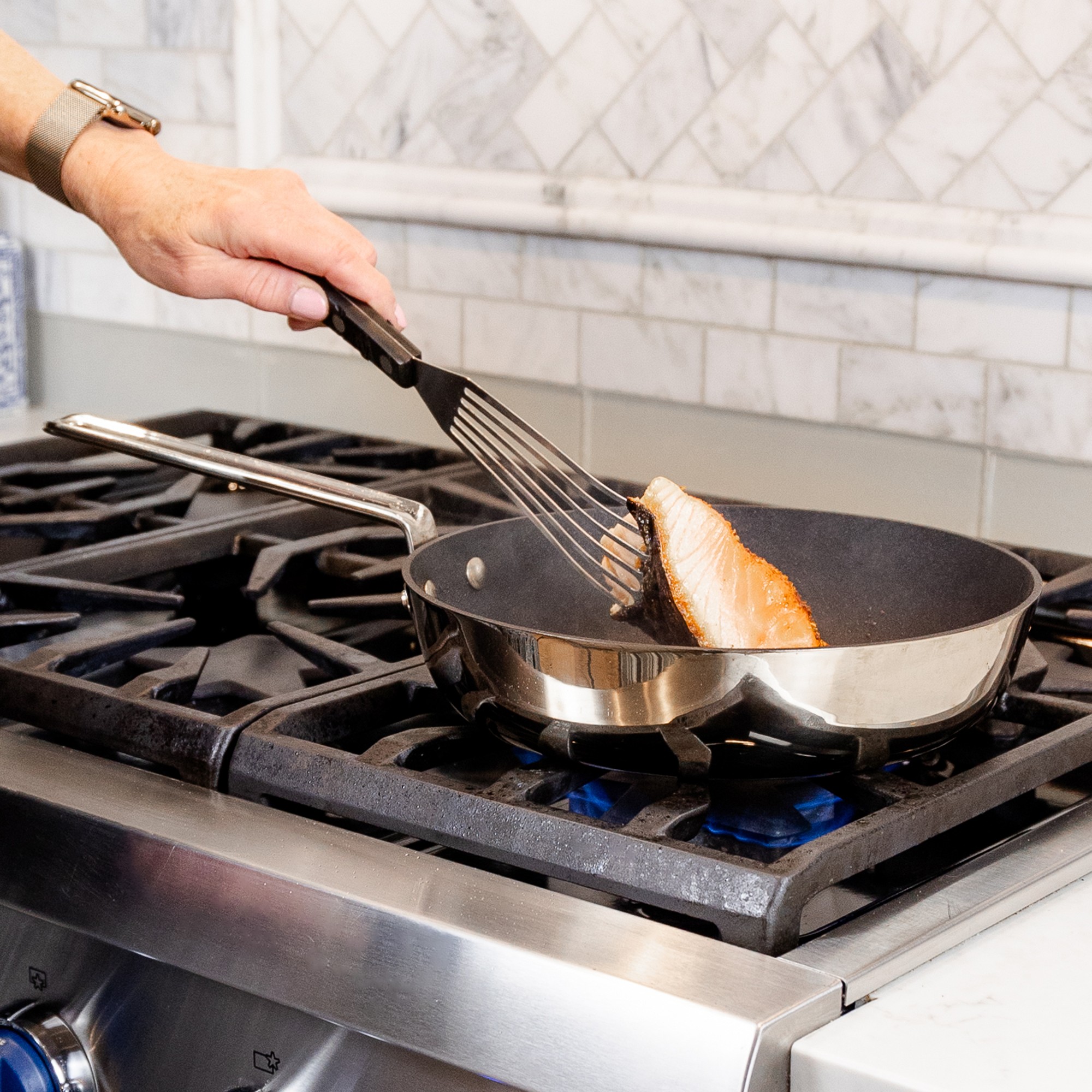 SCANPAN® TSS+ Stainless-Steel Nonstick Essential Sauté Pan, 4-Qt.