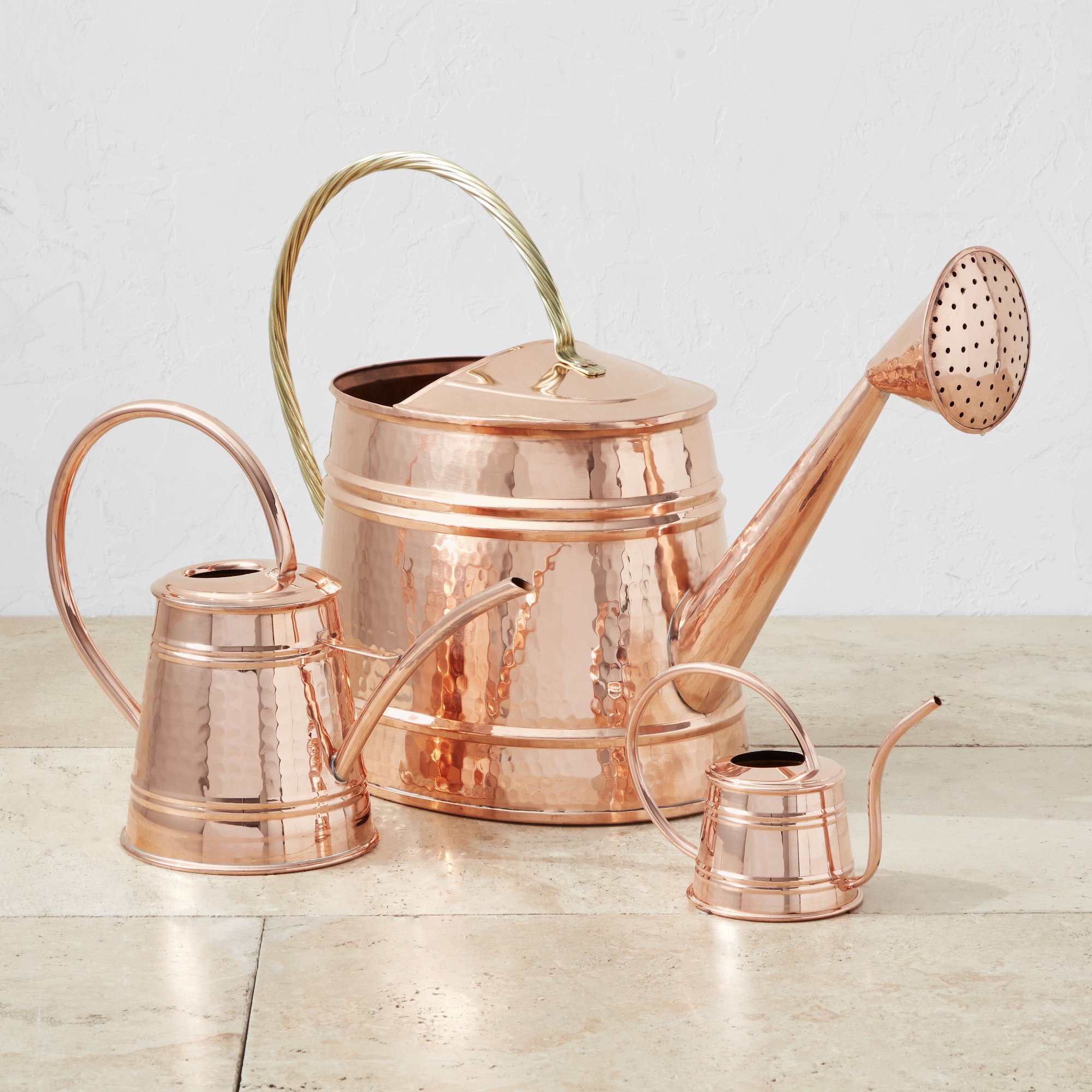 Williams Sonoma Tall Copper Watering Can