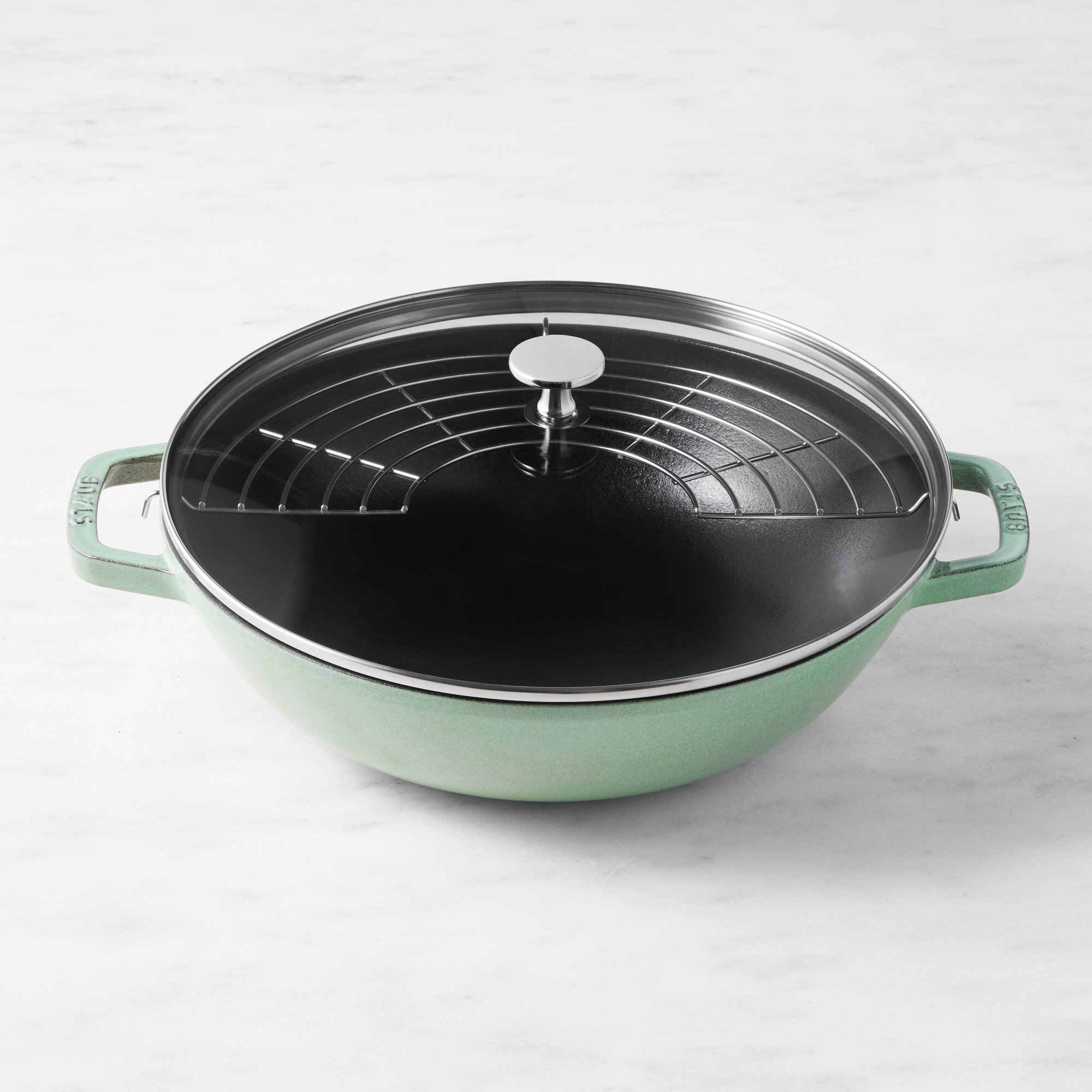 Staub Enameled Cast Iron Perfect Pan Wok, 12