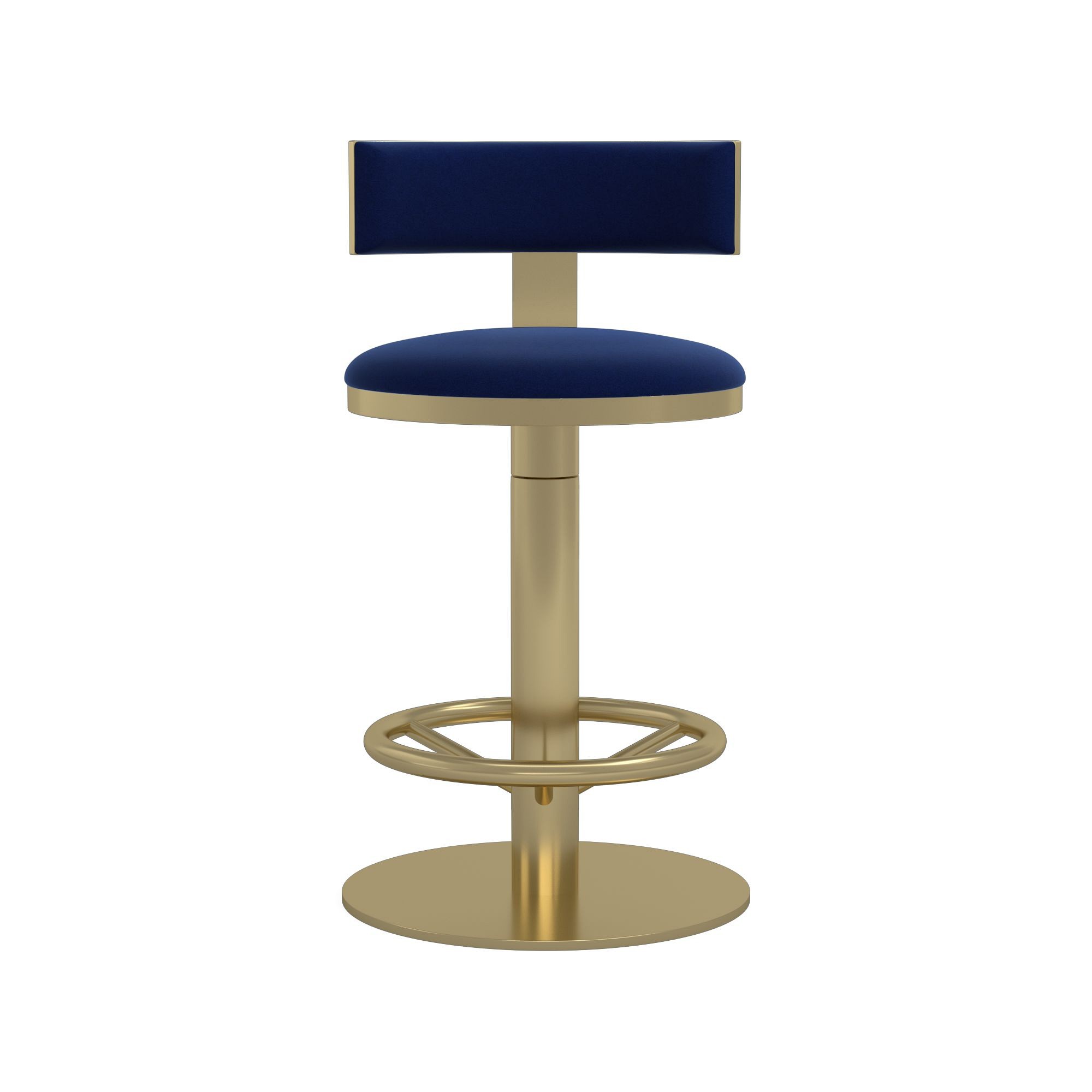 Larkin Upholstered Pedestal Counter & Bar Stool