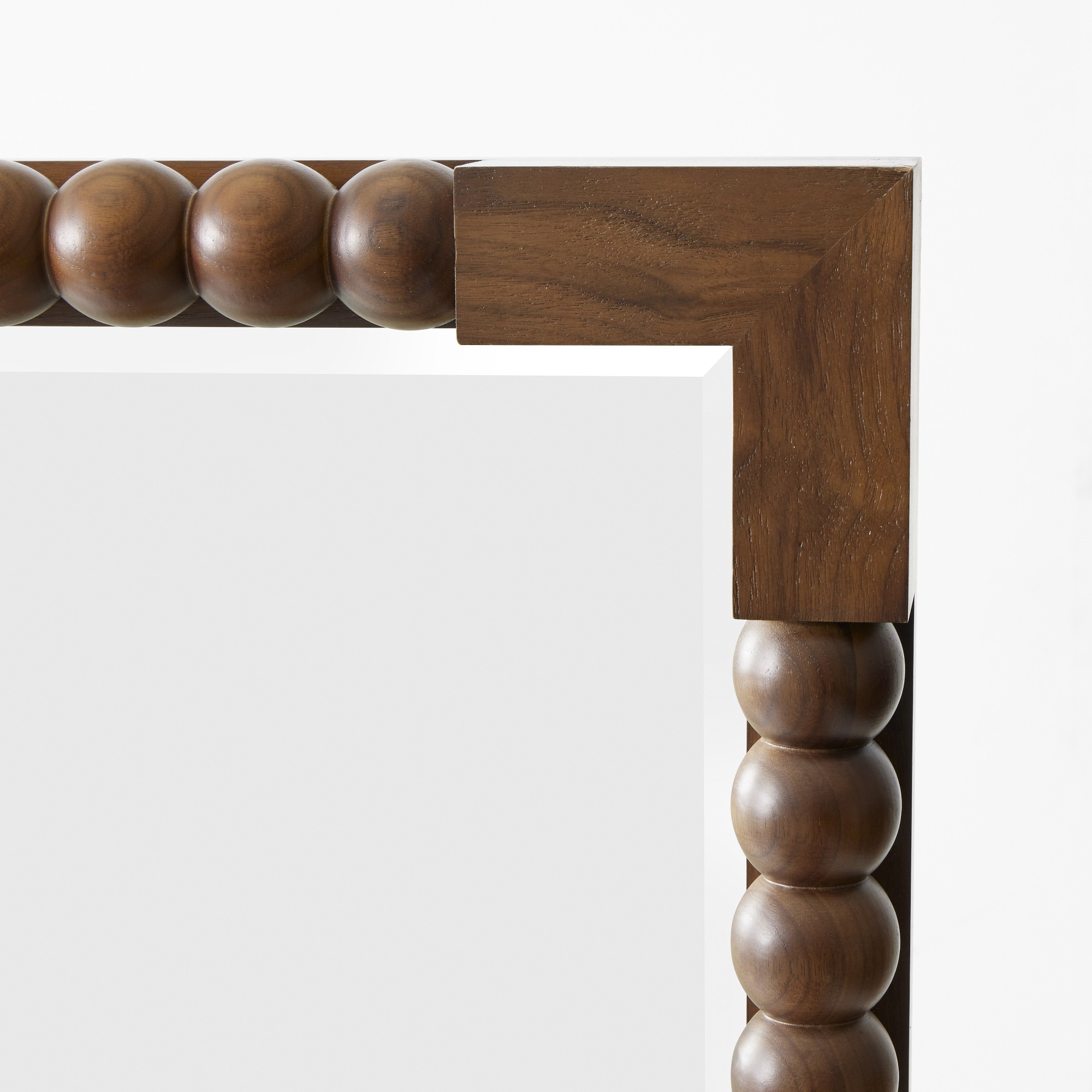 Sheila Bridges x Williams Sonoma Home Turned Walnut Mirror