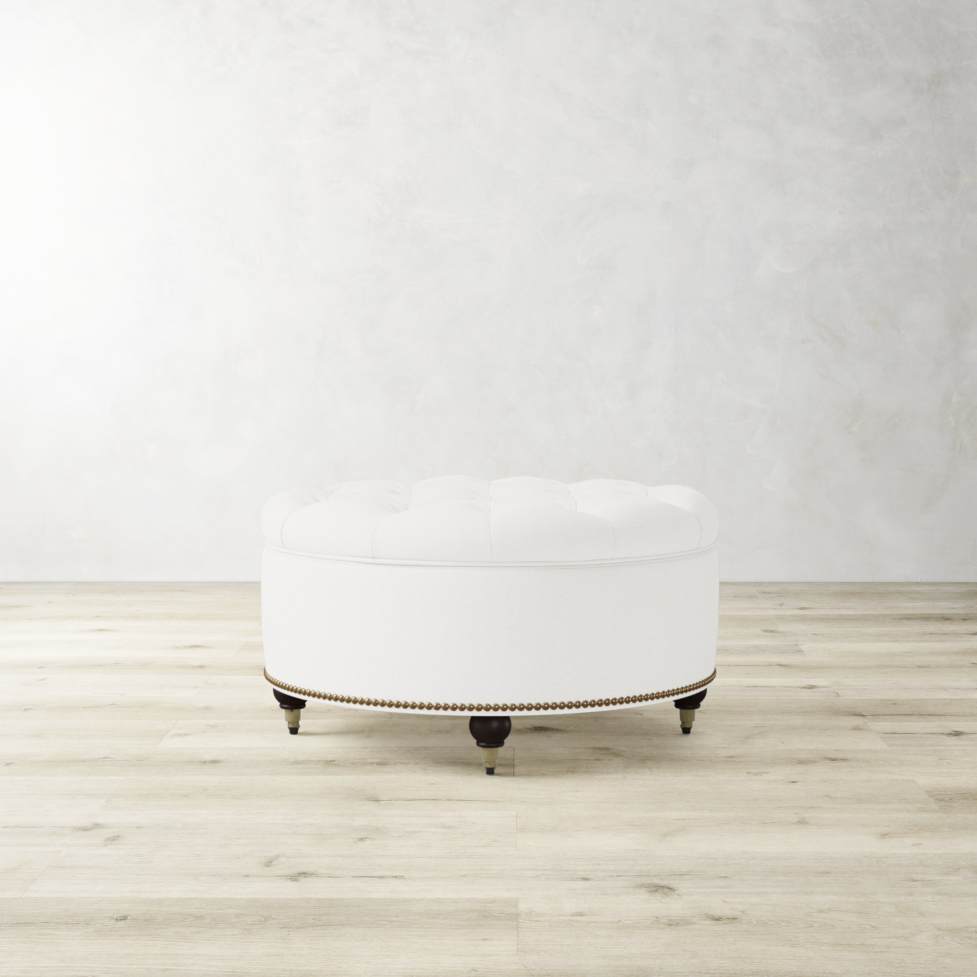 Soho Tufted Round Storage Ottoman (36