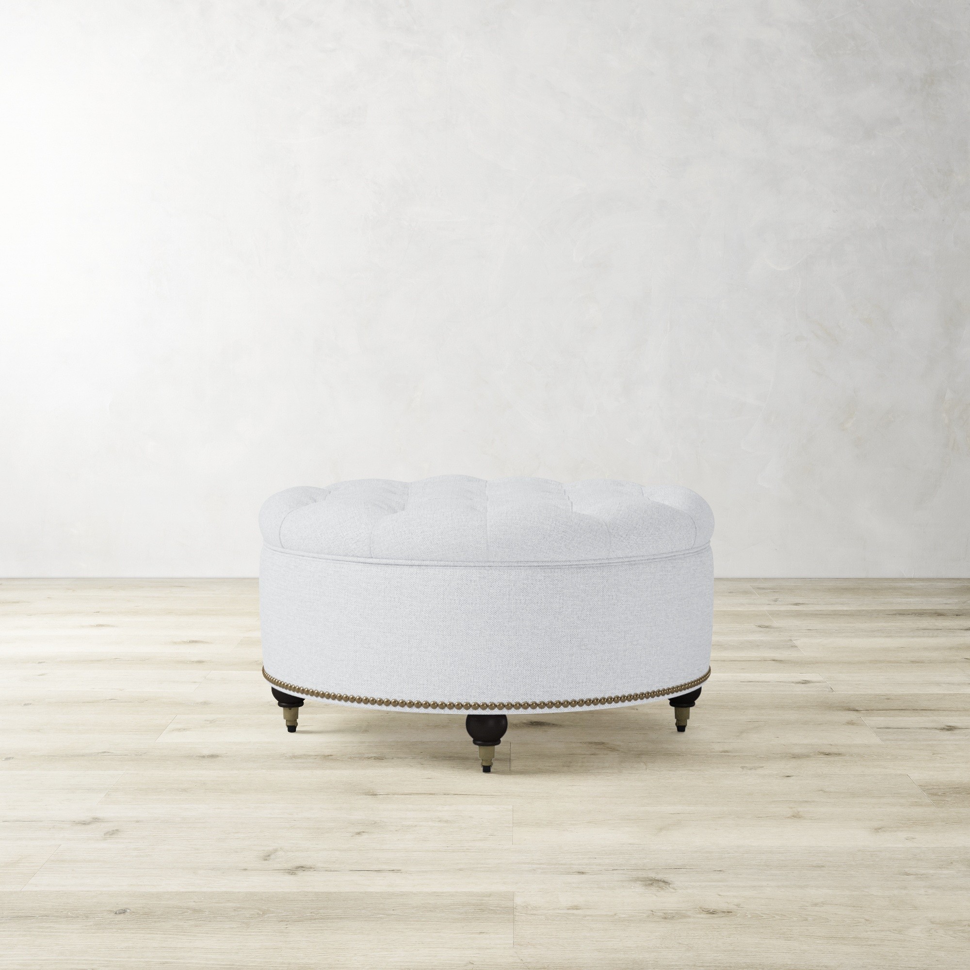 Soho Tufted Round Storage Ottoman (36