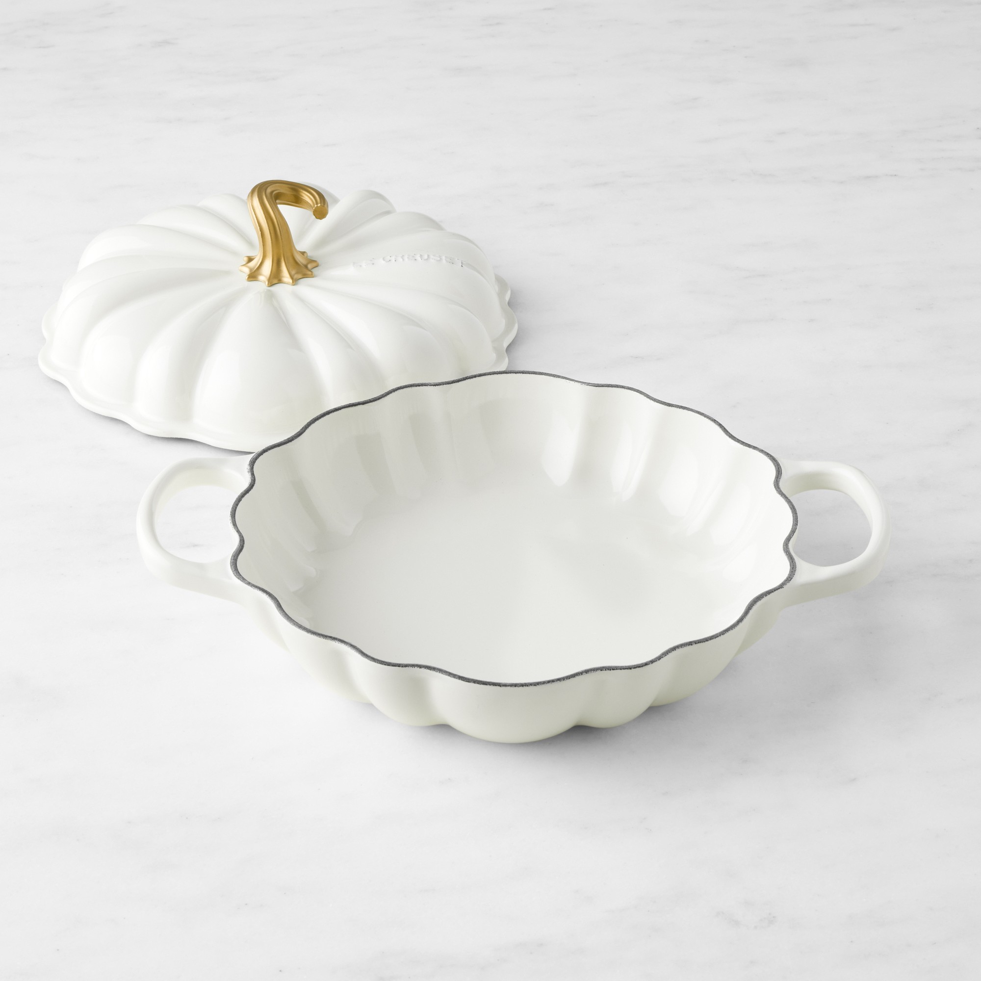 Le Creuset Enameled Cast Iron Pumpkin Braiser, 2 1/4-Qt.