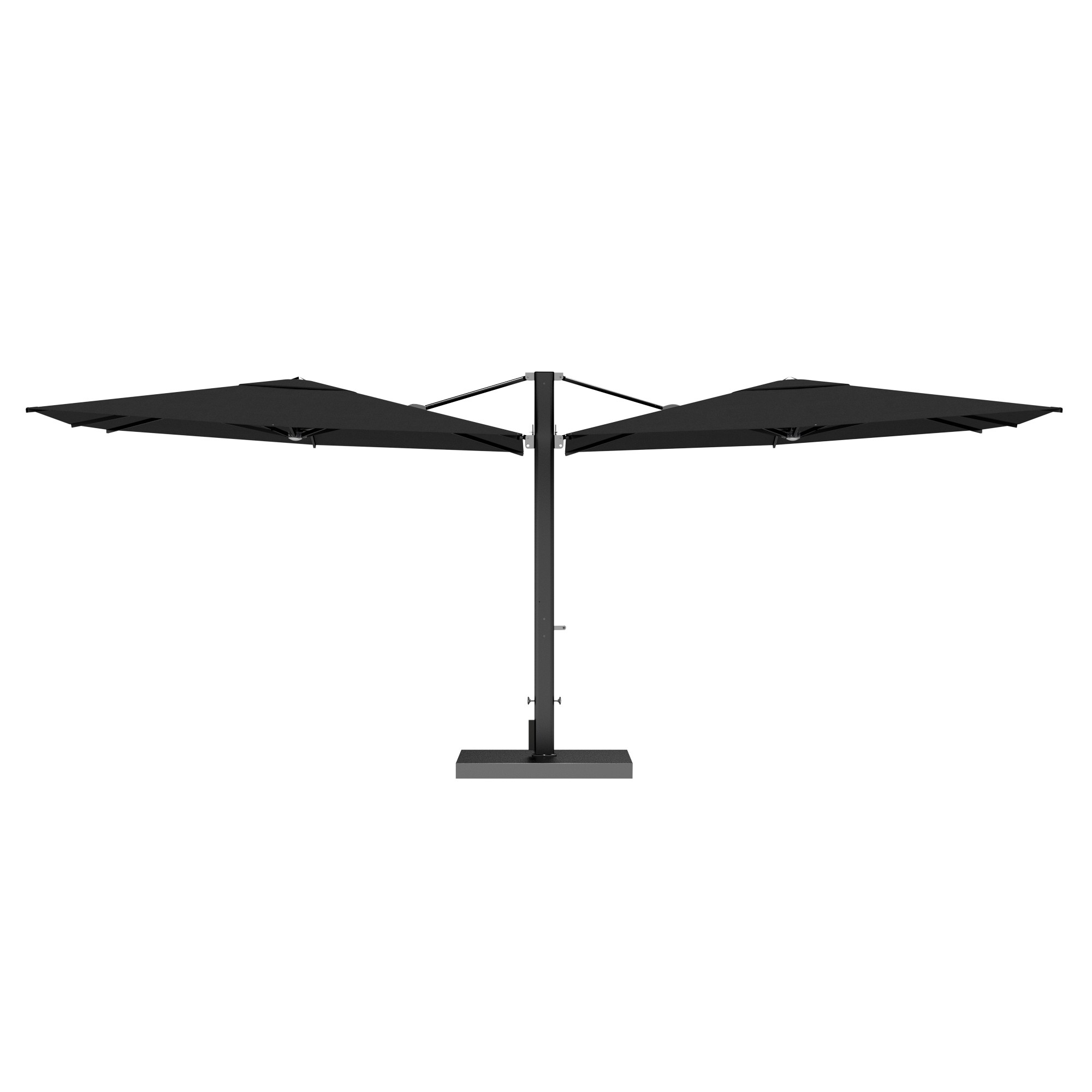 10' Sqaure Performance Dual Cantilever Umbrella