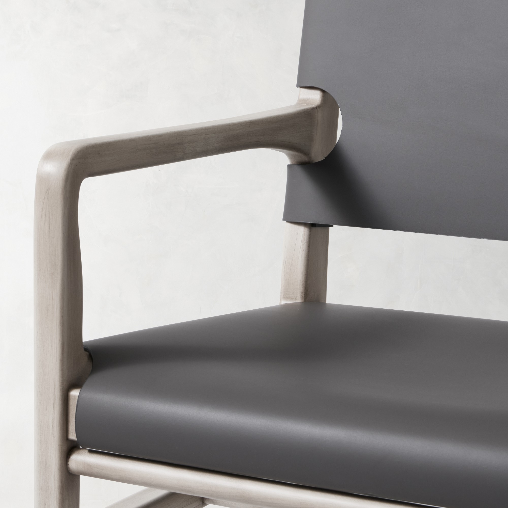 Stratton Leather Slung Armchair