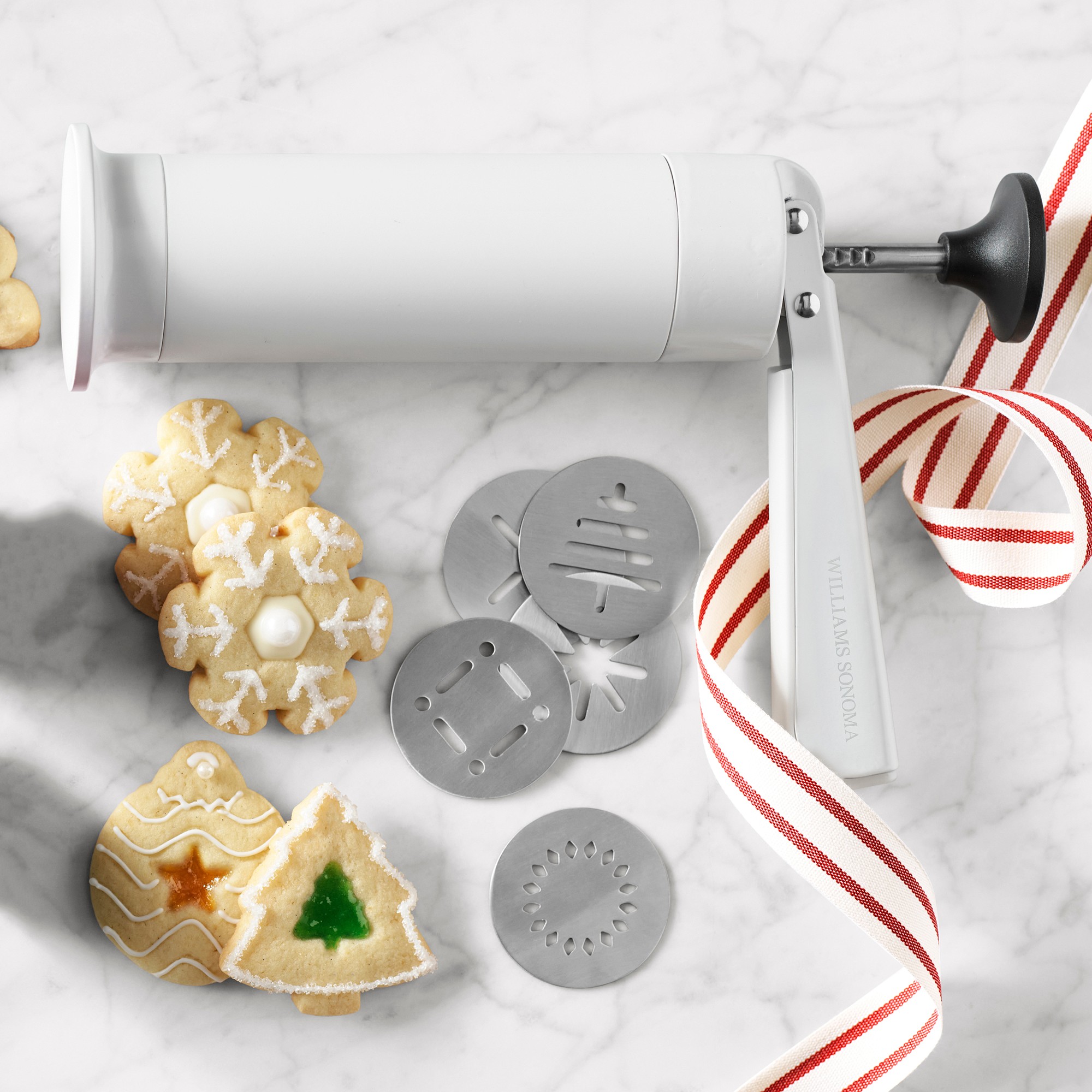 Williams Sonoma x Kuhn Rikon Spritz Cookie Press Decorating Kit
