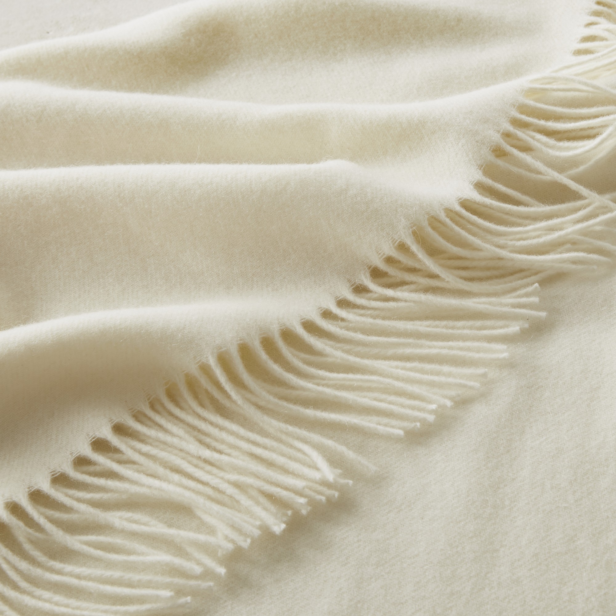European Solid Grand Cashmere Throw