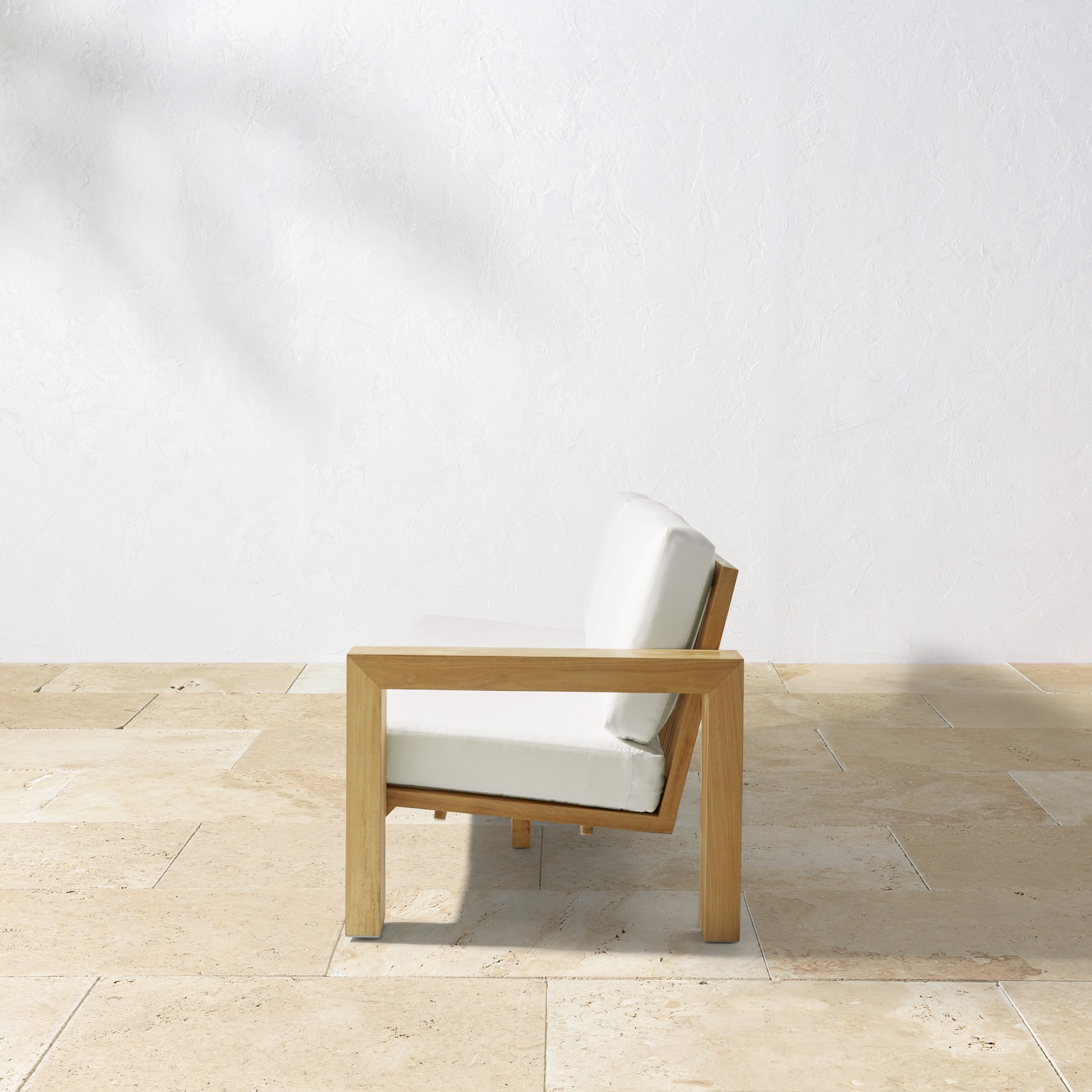 Larnaca Outdoor Natural Teak Customizable Sectional (62