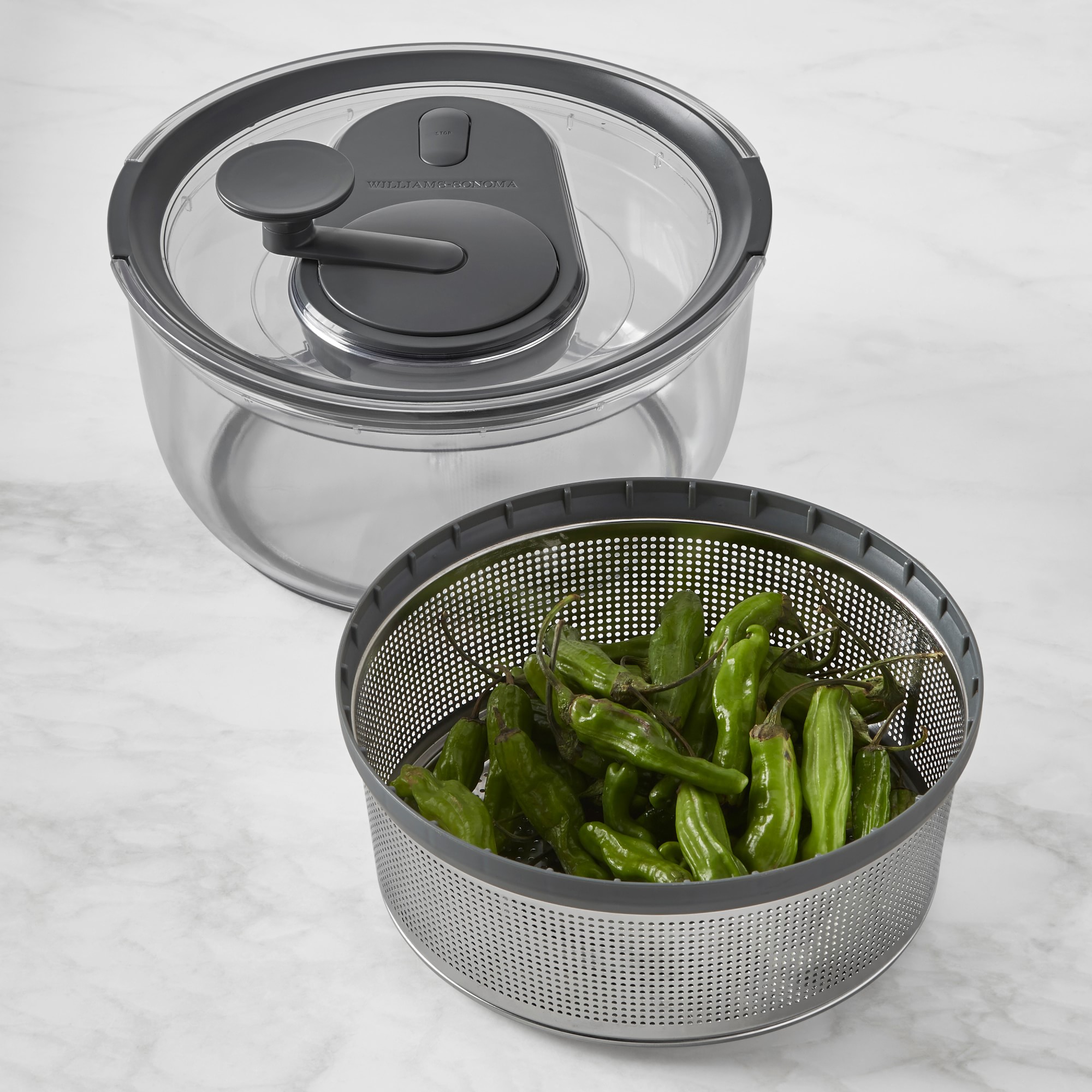 Williams Sonoma Stainless-Steel Salad Spinner