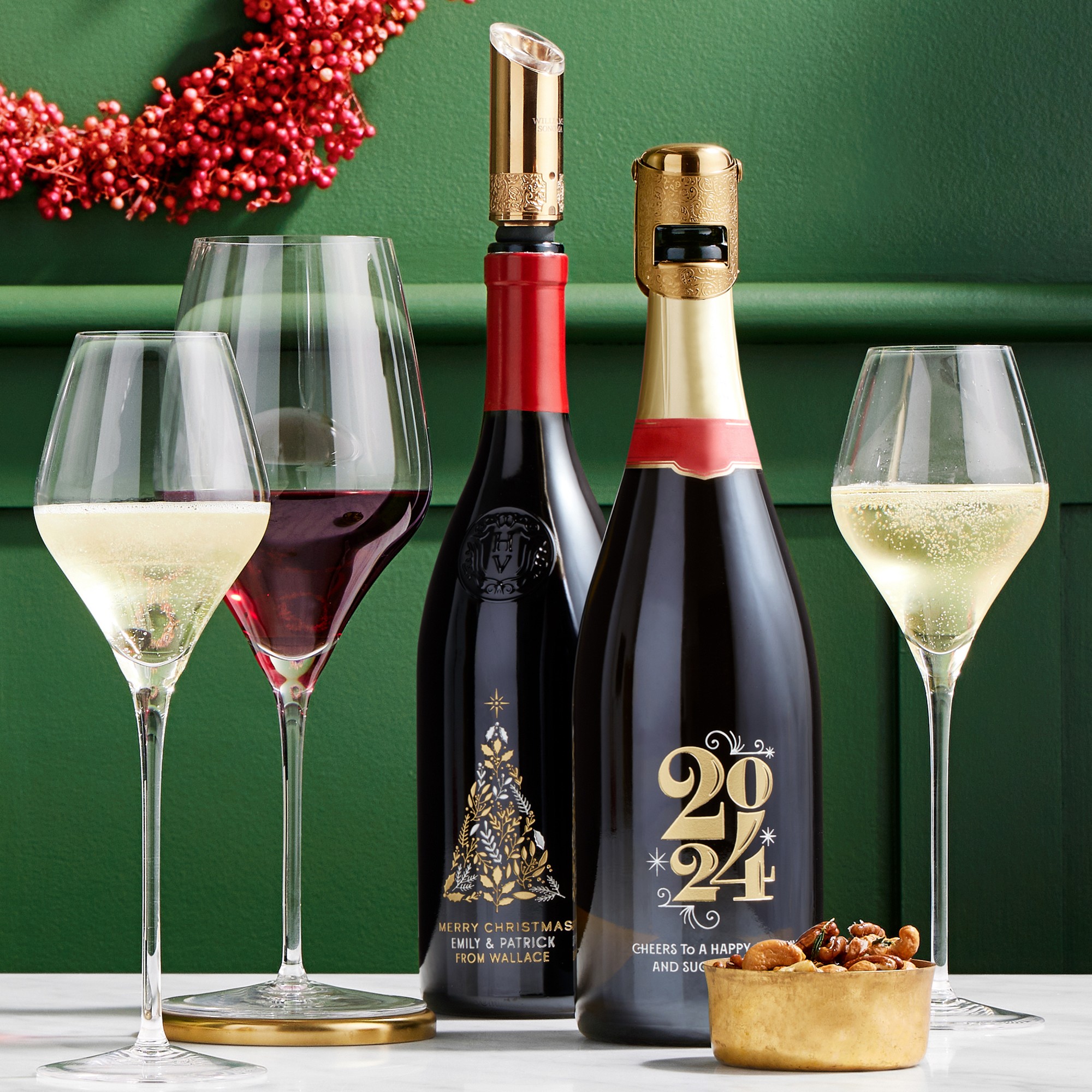 Williams Sonoma Chateau Champagne Flutes, Set of 2