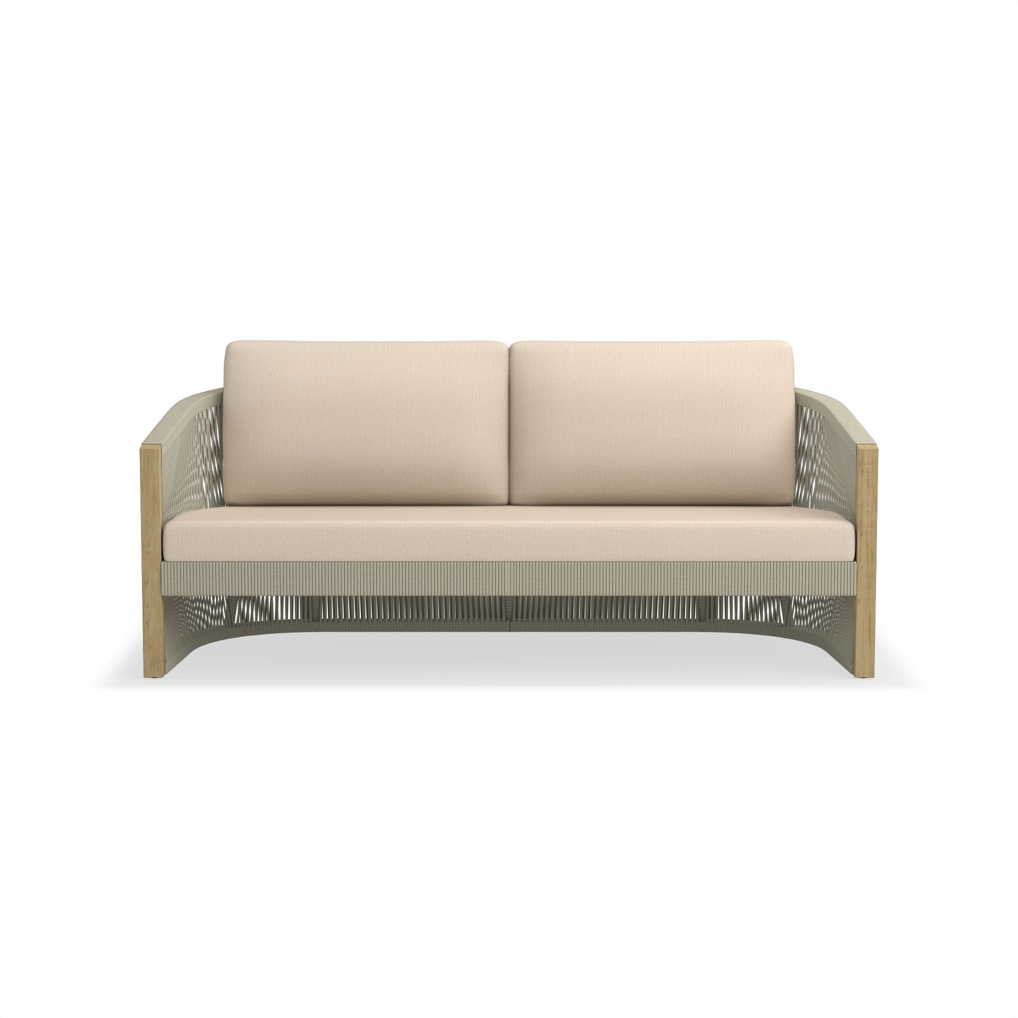 Pasadena Outdoor Teak and Rope Sofa Cushions