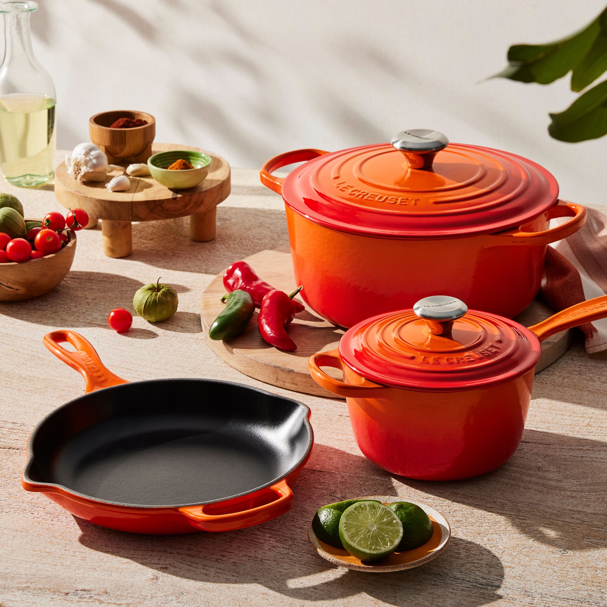 Le Creuset Signature Enameled Cast Iron 5-Piece Cookware Set