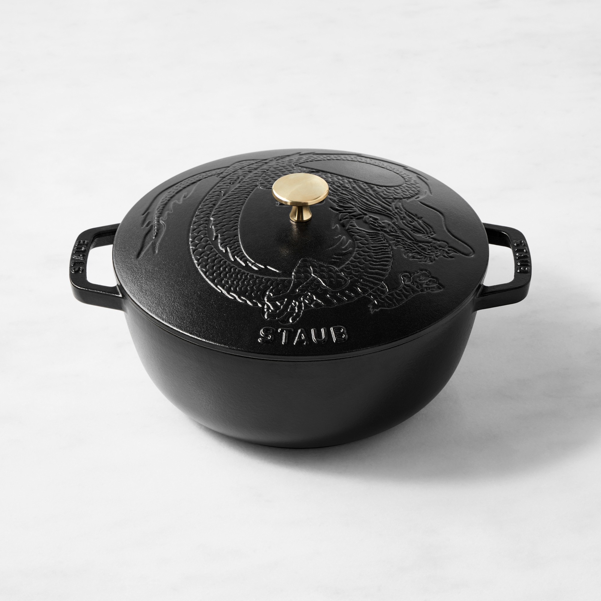 Staub Enameled Cast Iron Essential French Oven with Dragon Lid, 3 3/4-Qt.