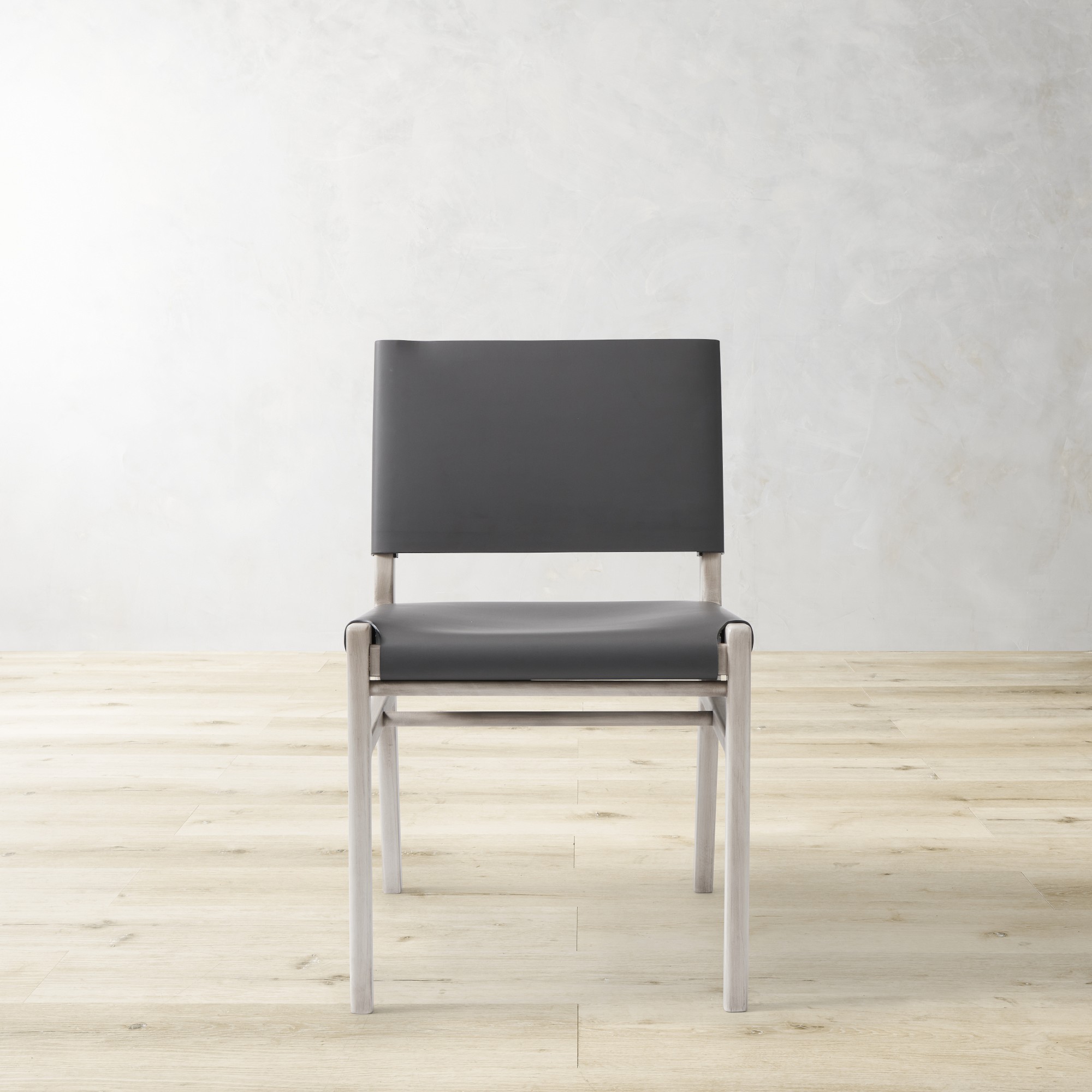 Stratton Leather Slung Side Chair