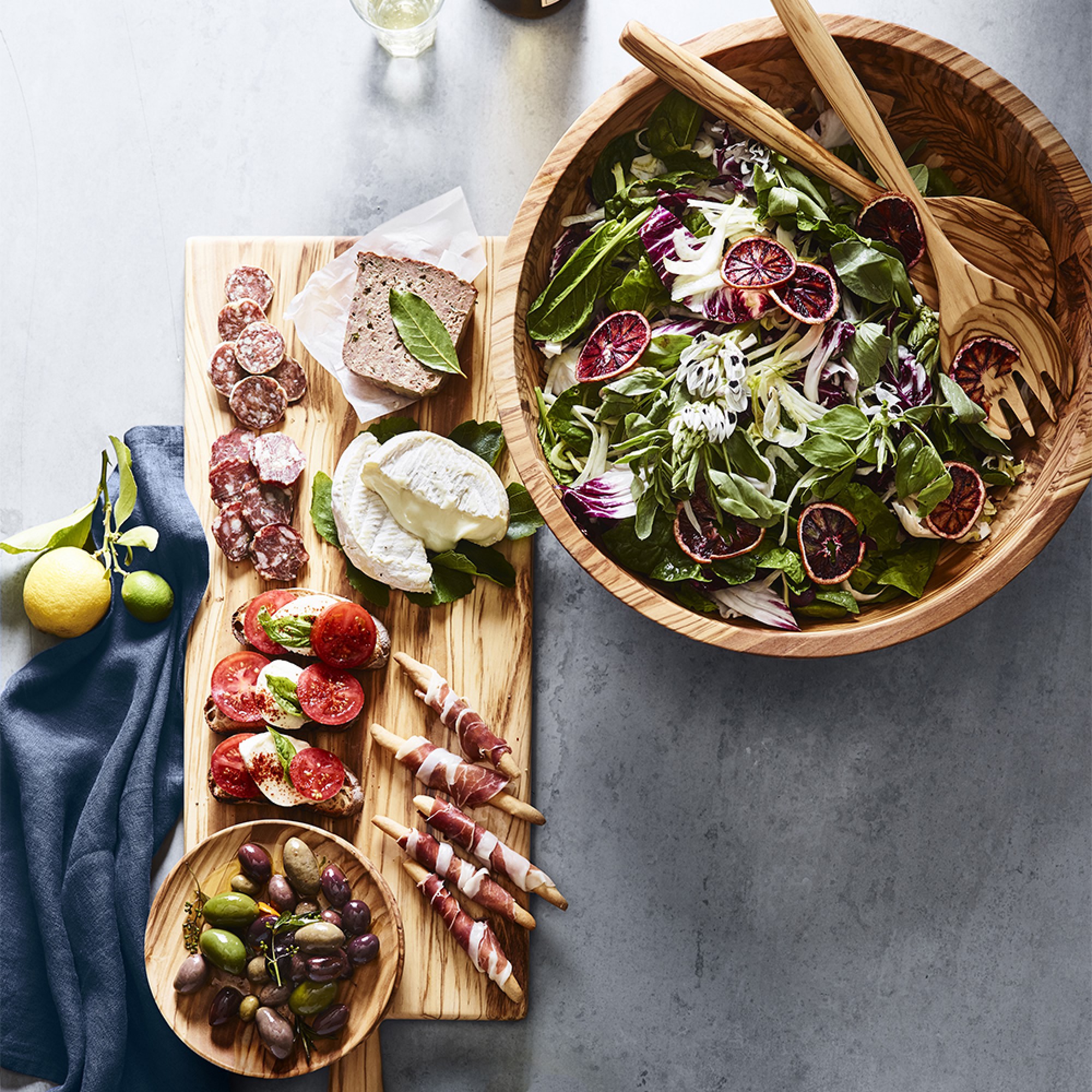 Olivewood Salad Bowls