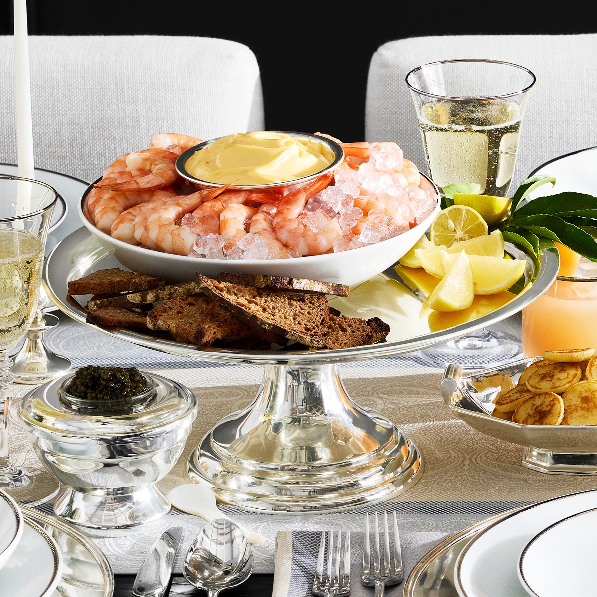 Silver Rim Wine Glasses