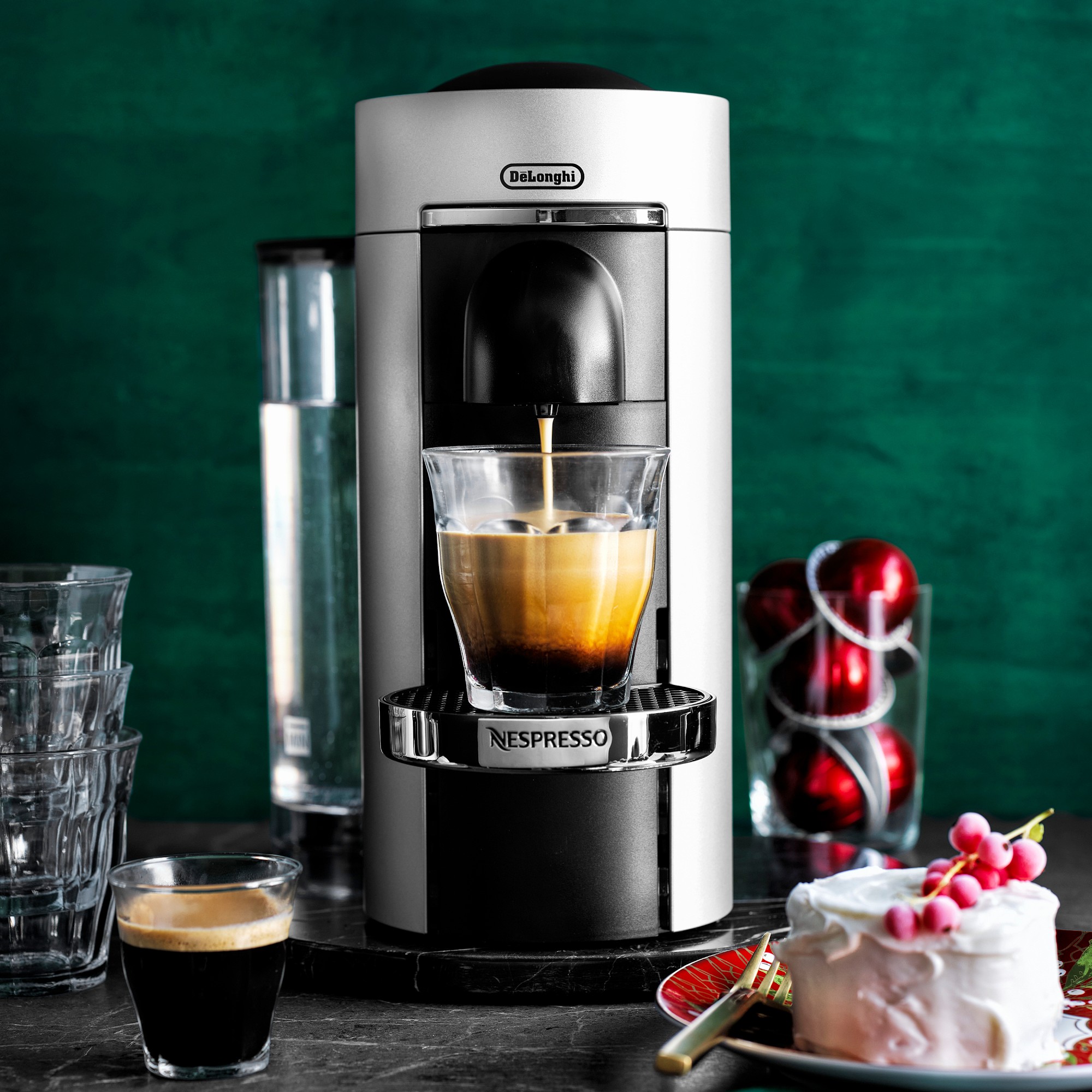 Nespresso VertuoPlus Deluxe Coffee Maker & Espresso Machine By De'Longhi