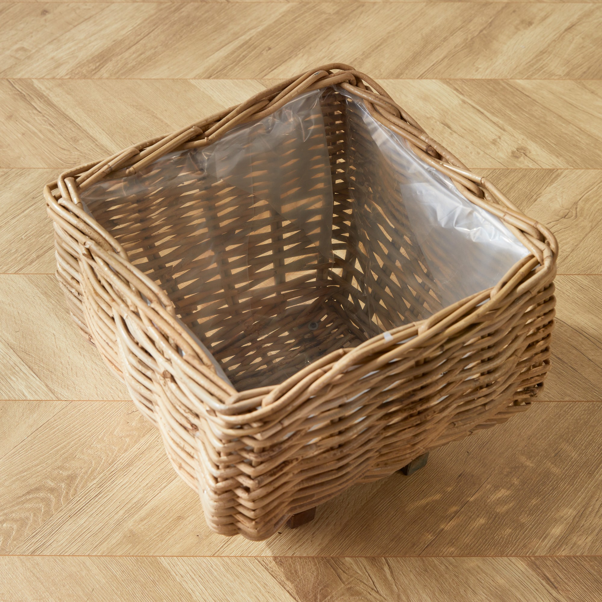 Sylvie Square Taper Basket Planter