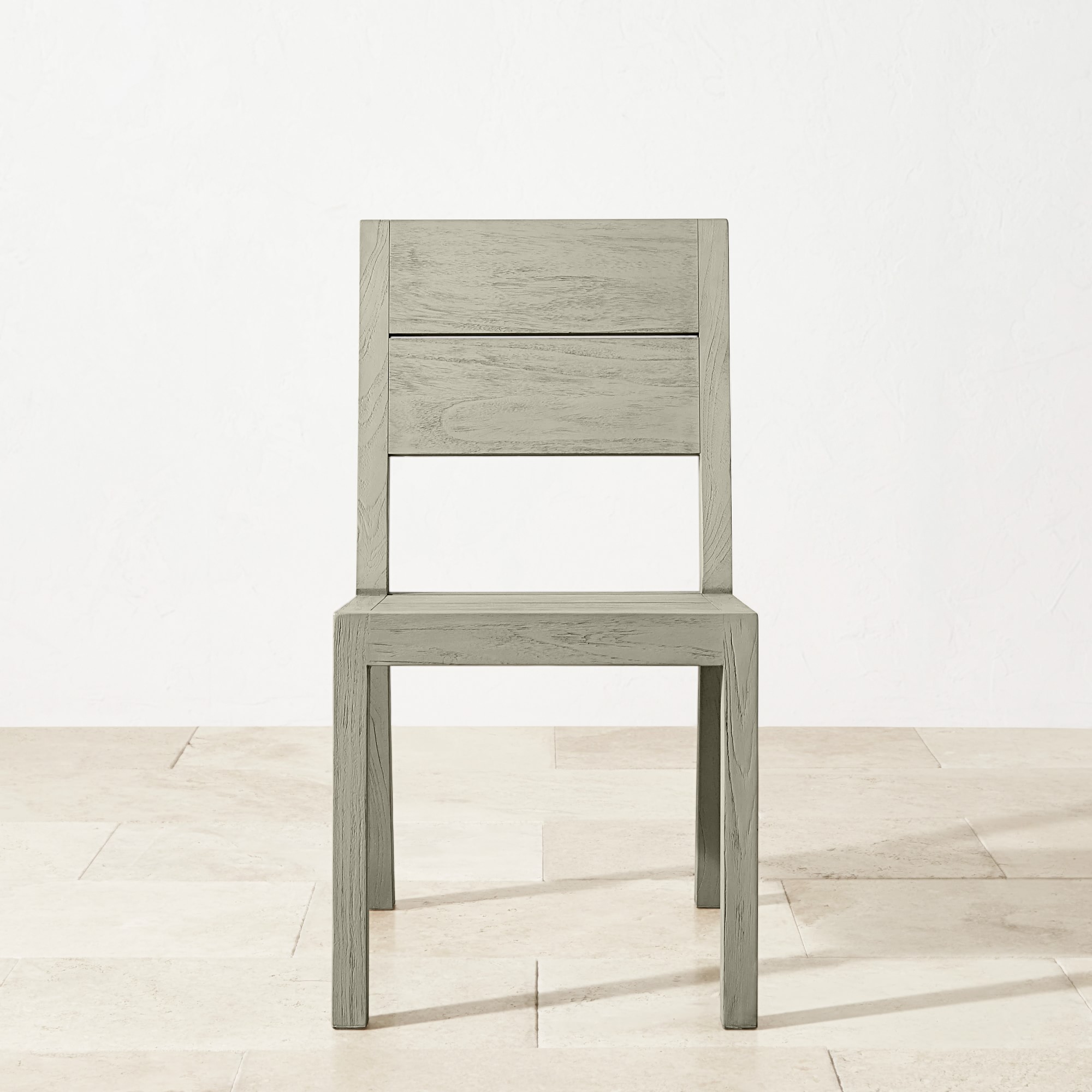 Larnaca Outdoor Grey Teak Dining Side Chair