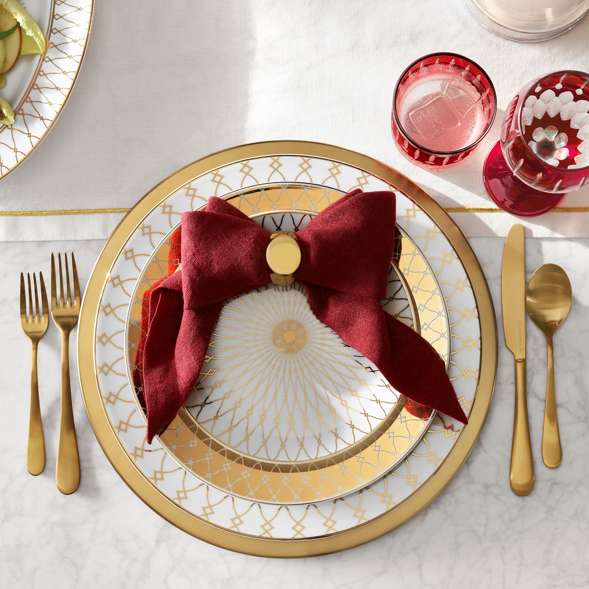 Regency Gold Chargers