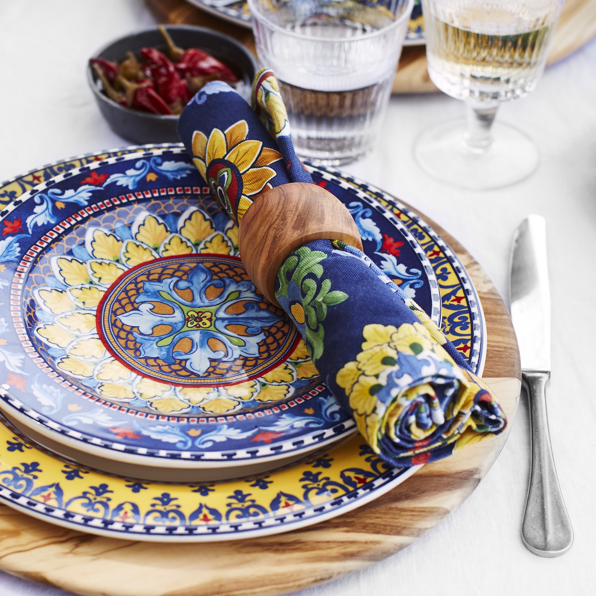 Olivewood Napkin Rings, Set of 4