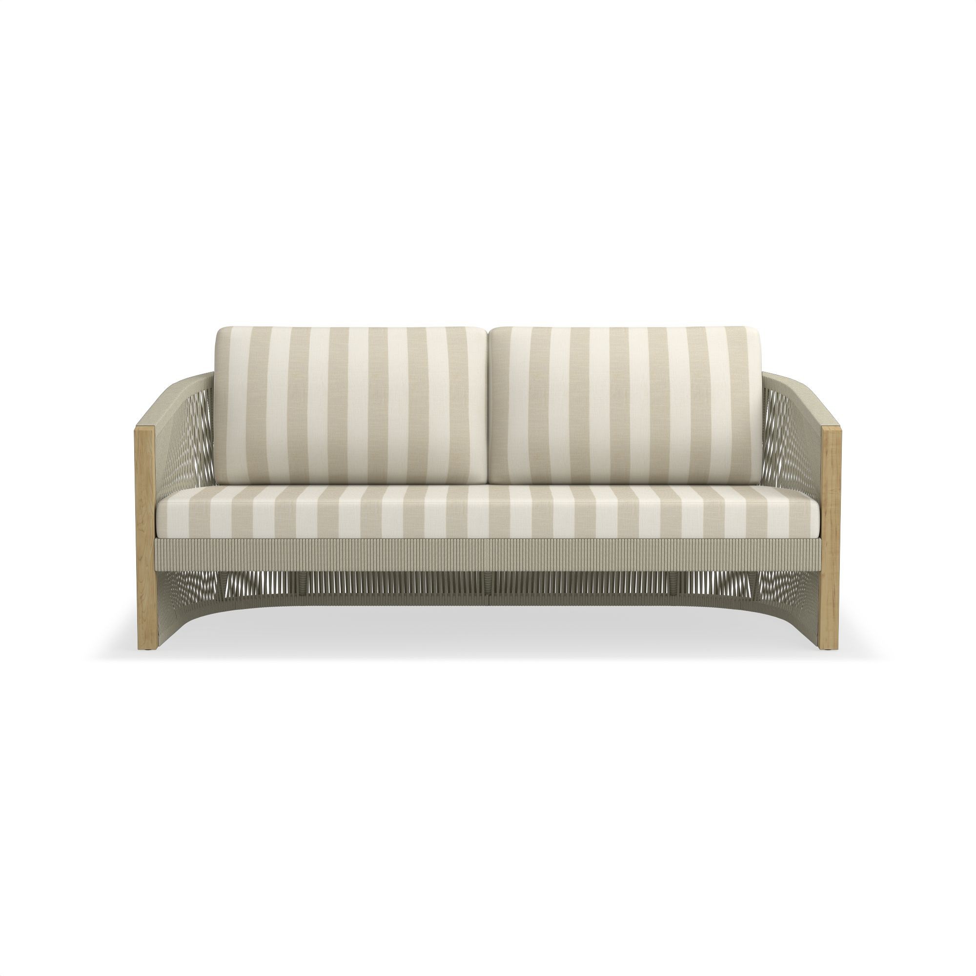 Pasadena Outdoor Teak and Rope Sofa Cushions