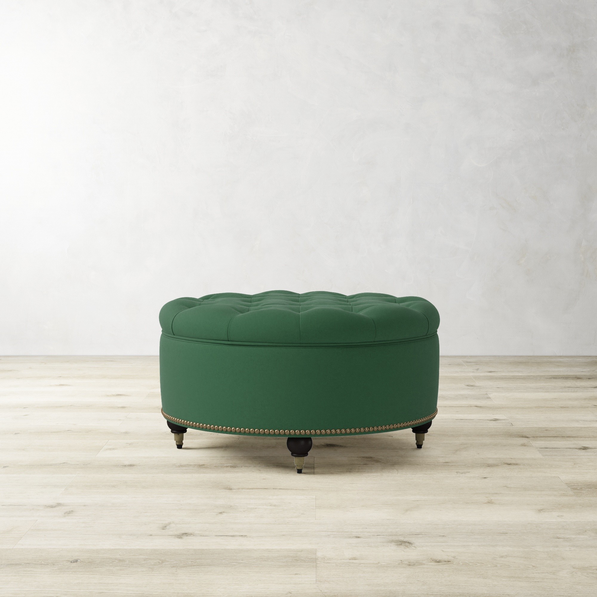 Soho Tufted Round Storage Ottoman (36