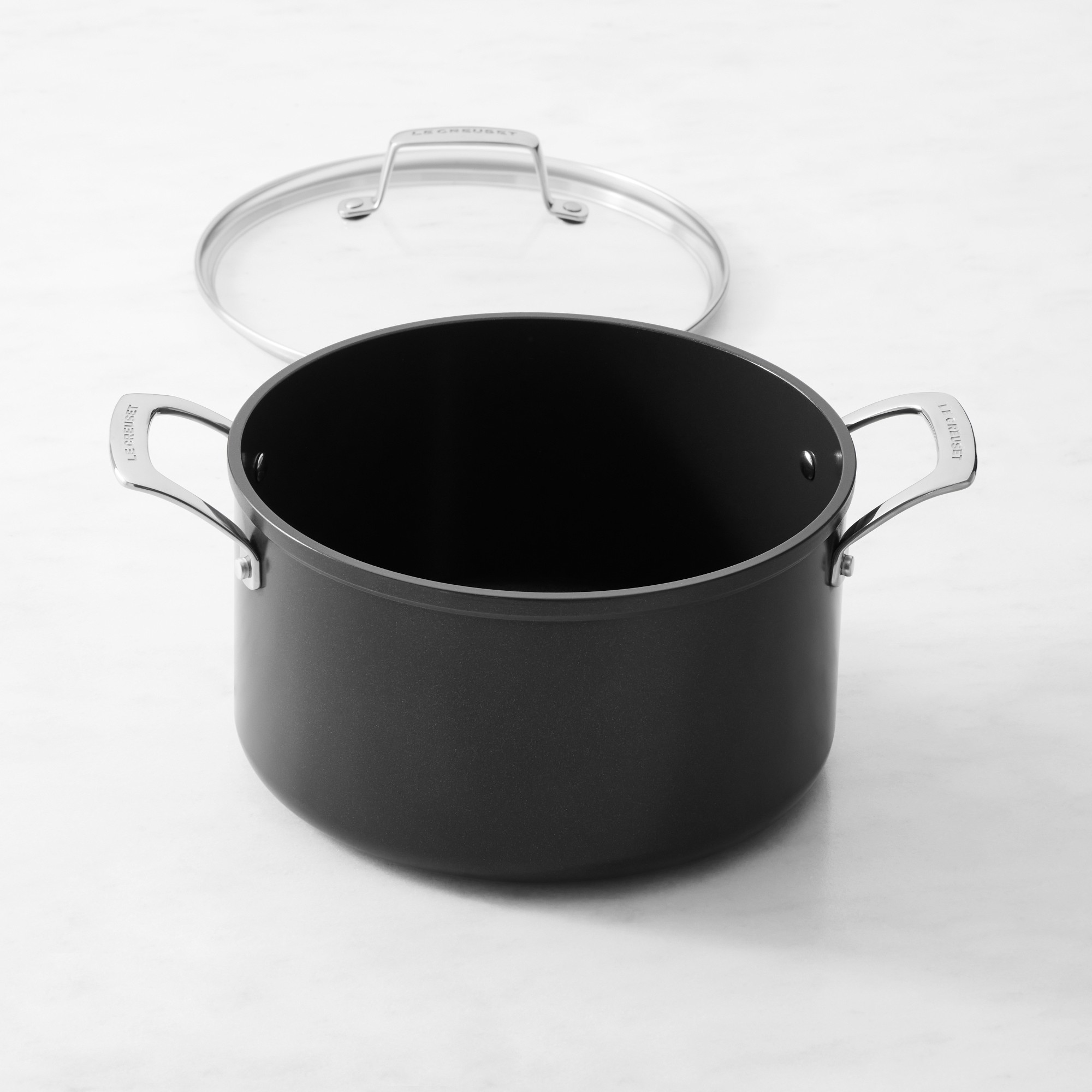 Le Creuset Ceramic Nonstick Stockpot with Glass Lid