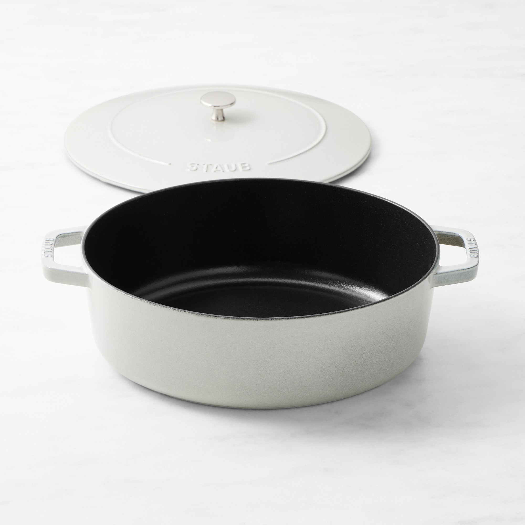 Staub Enameled Cast Iron Wide Oval Dutch Oven, 6 1/4-Qt.