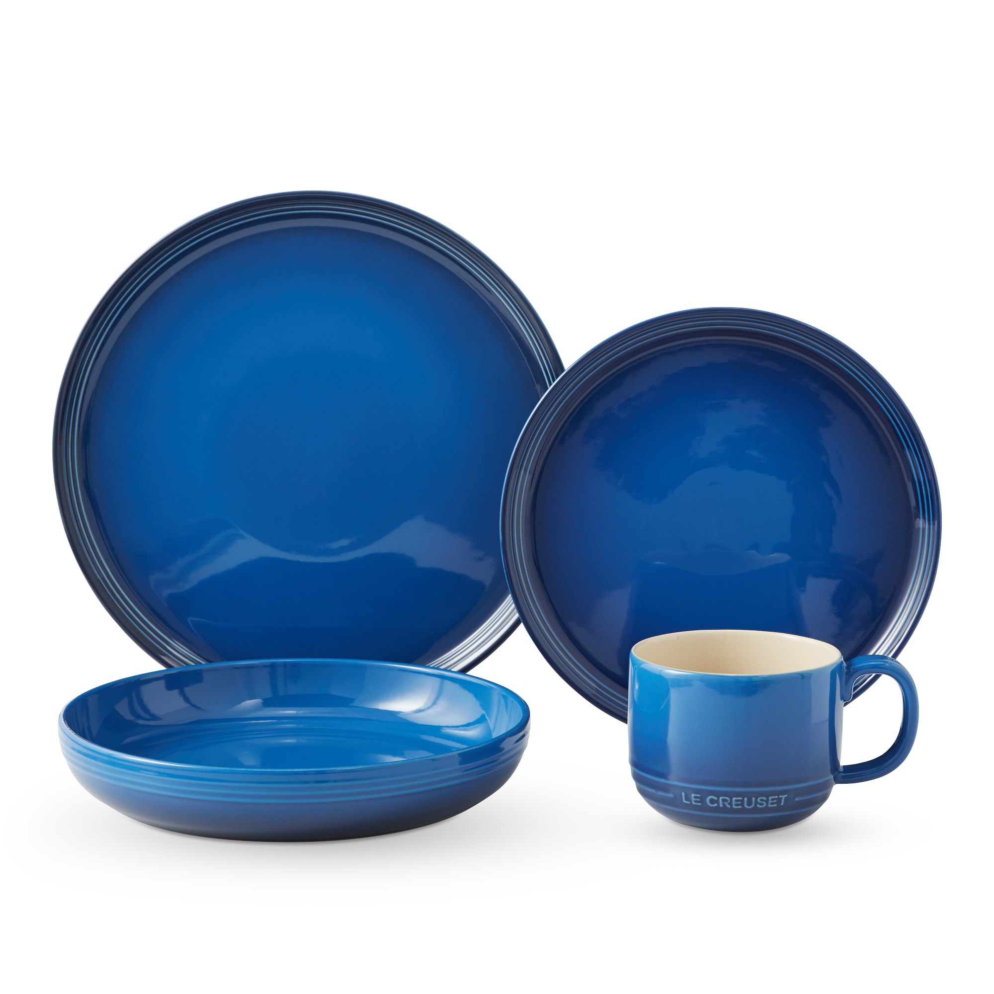 Le Creuset San Francisco Coupe 16-Piece Dinnerware Set