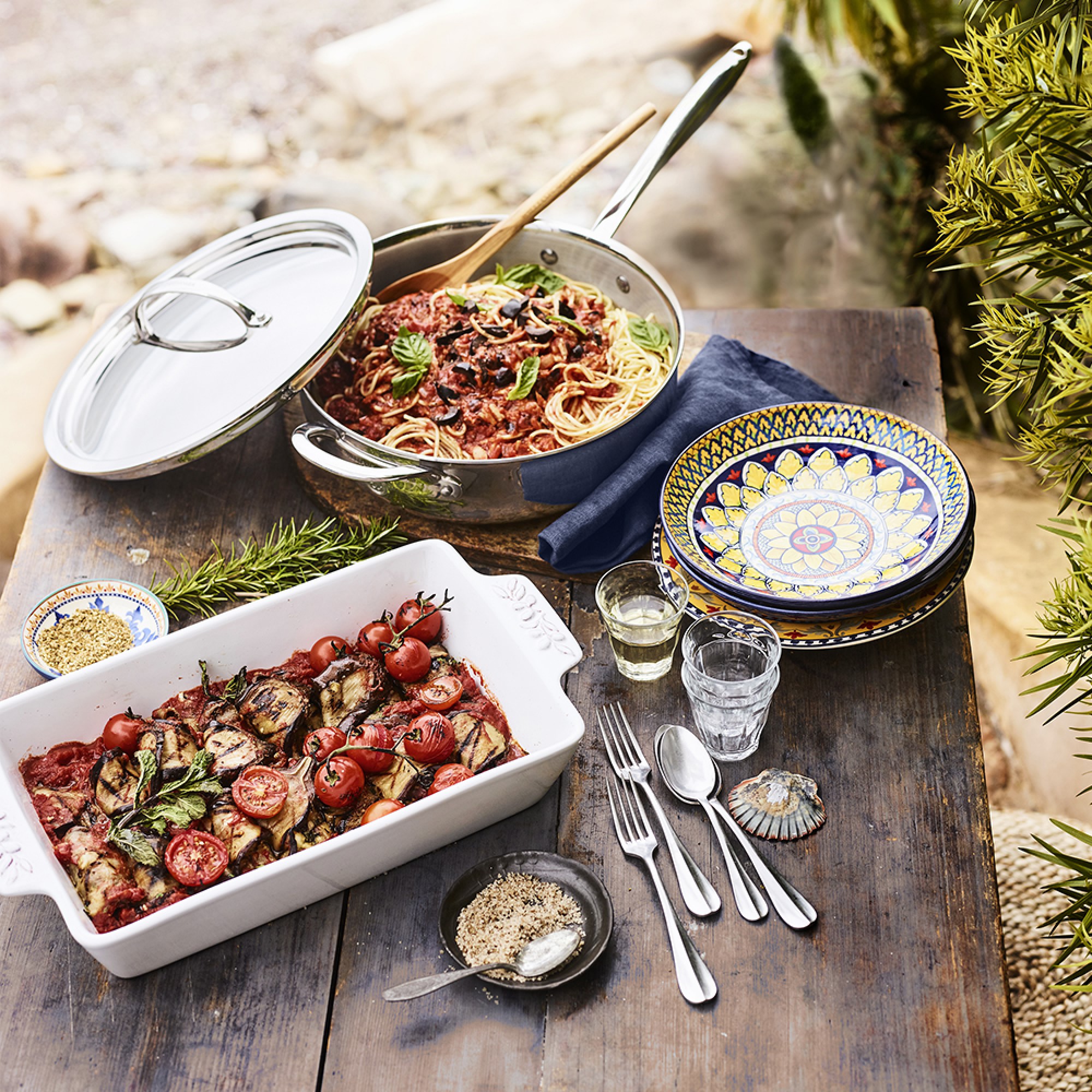 Sicily Ceramic Pasta Bowls